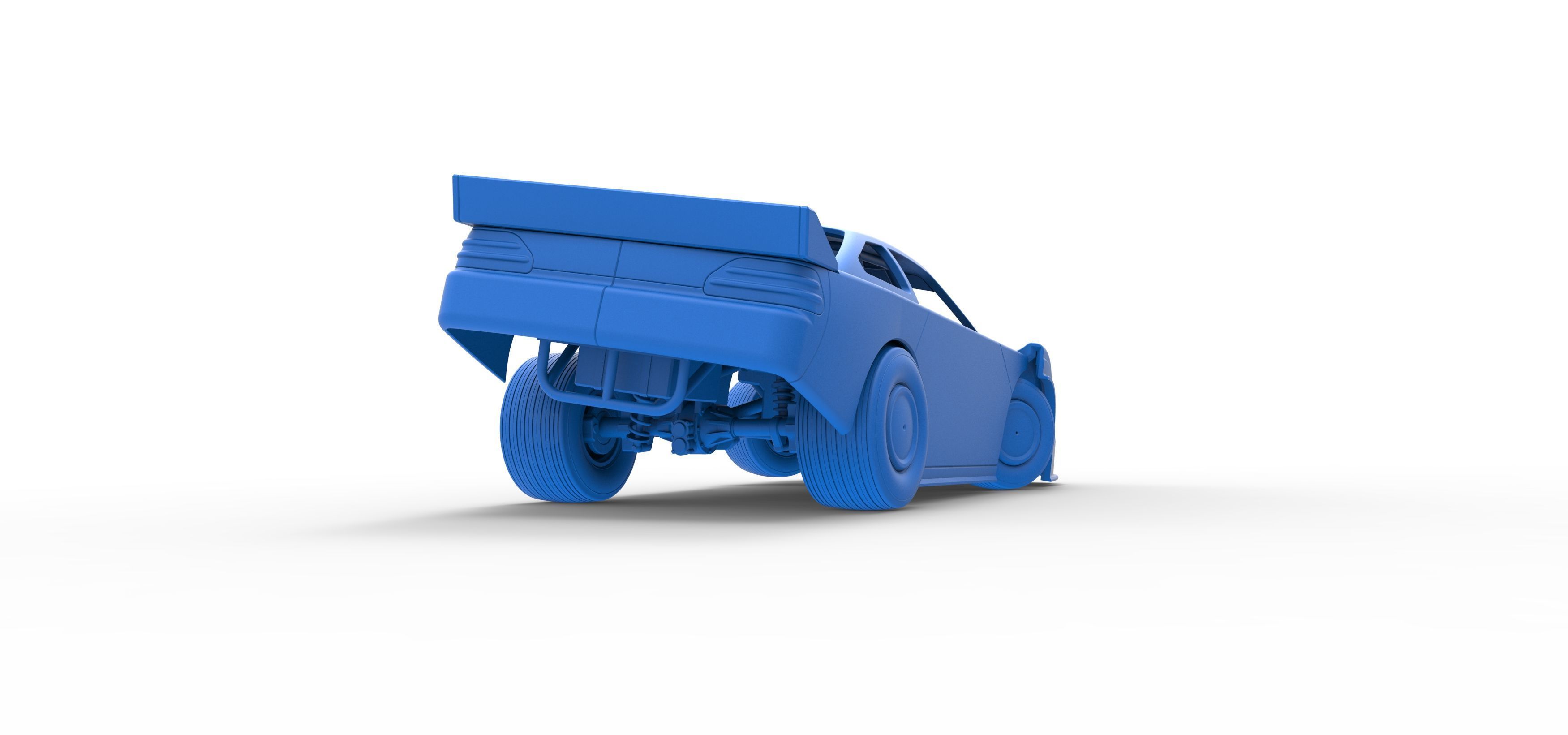 Australian Super Sedan while turning Scale 1 to 25 3D print model_46