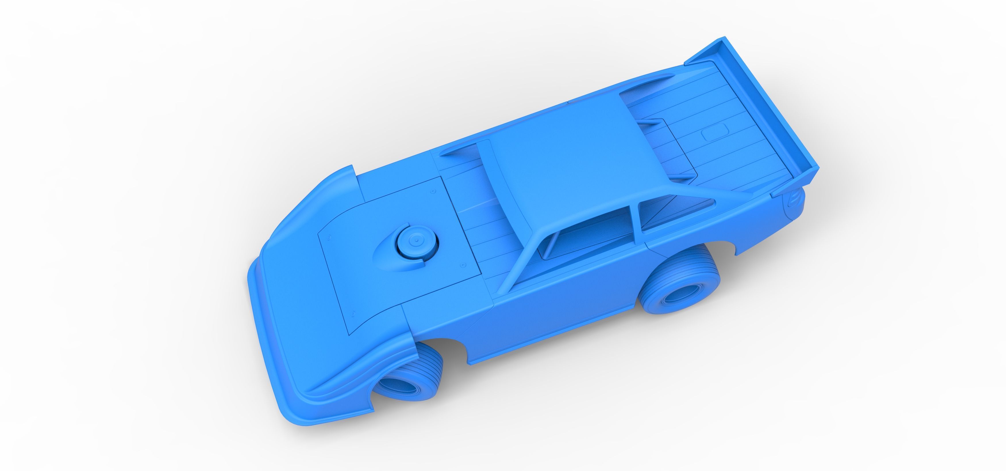 Australian Super Sedan while turning Scale 1 to 25 3D print model_31