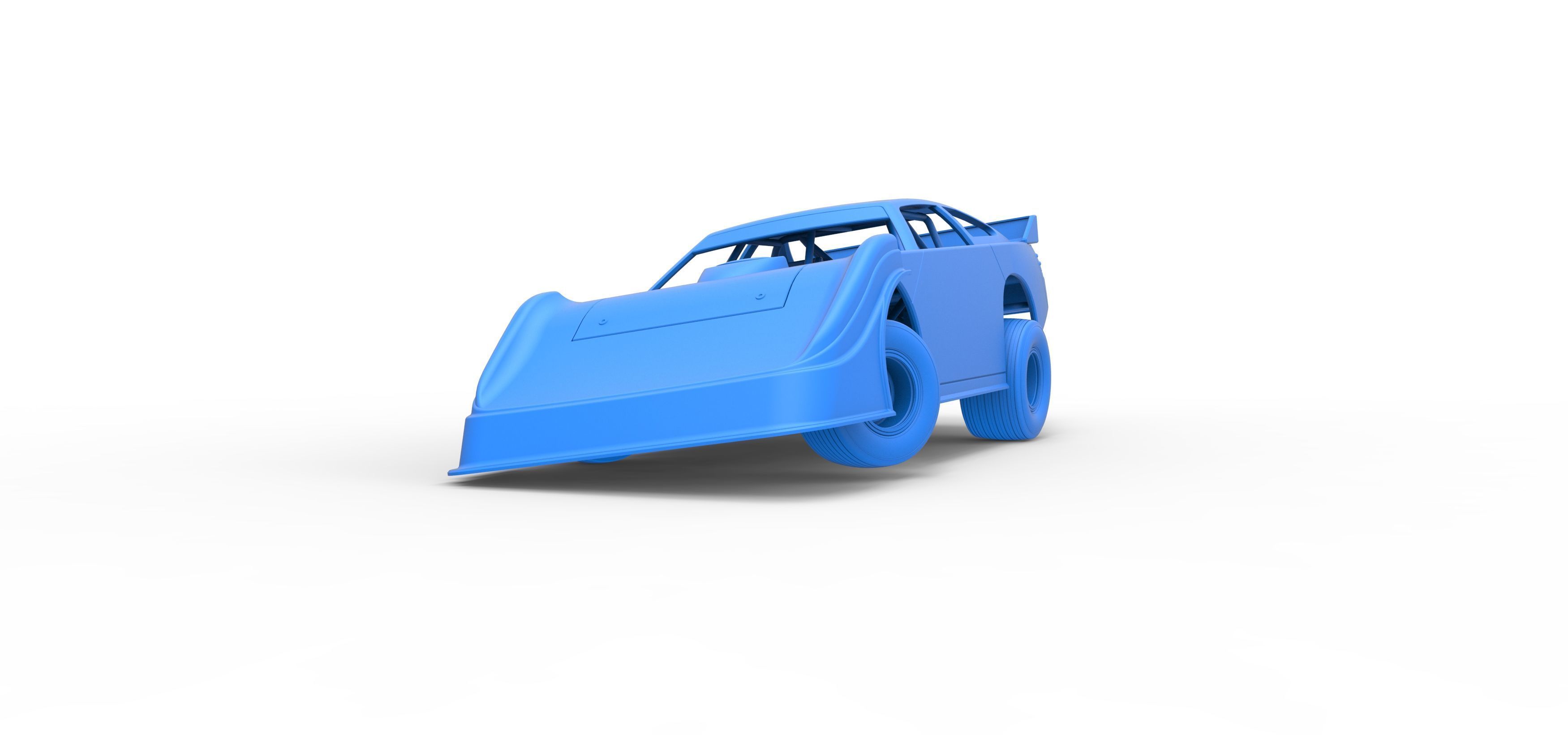 Australian Super Sedan while turning Scale 1 to 25 3D print model_33