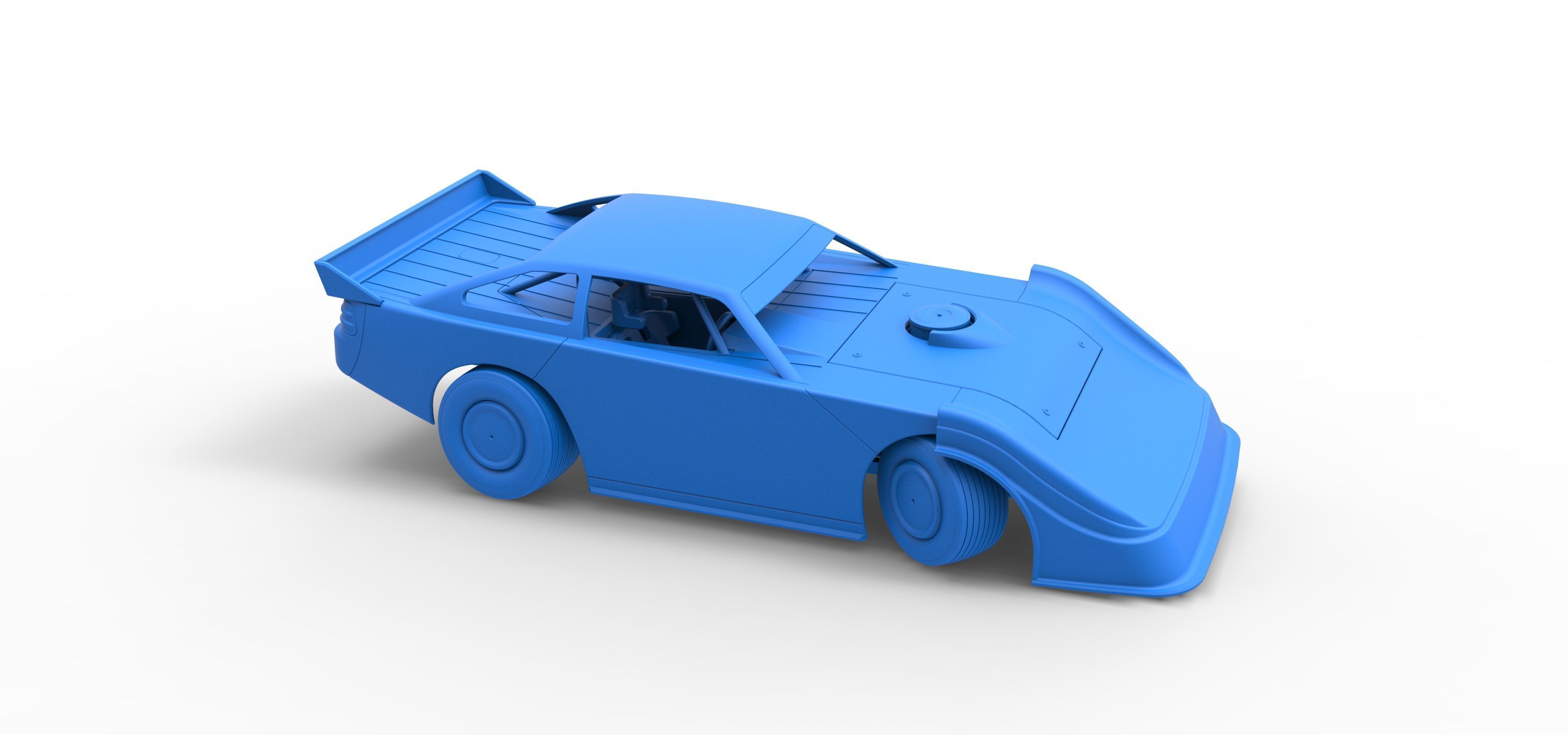 Australian Super Sedan while turning Scale 1 to 25 3D print model_51