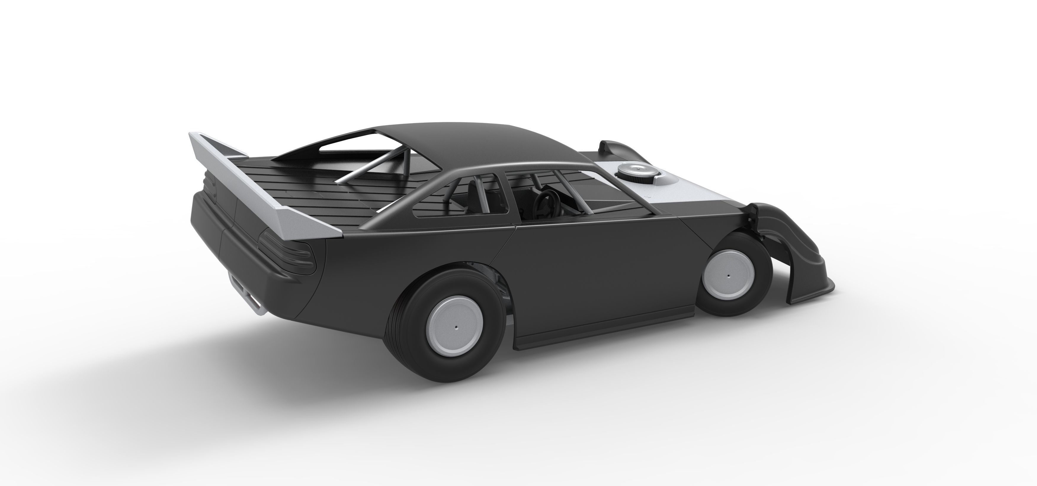 Australian Super Sedan while turning Scale 1 to 25 3D print model_20