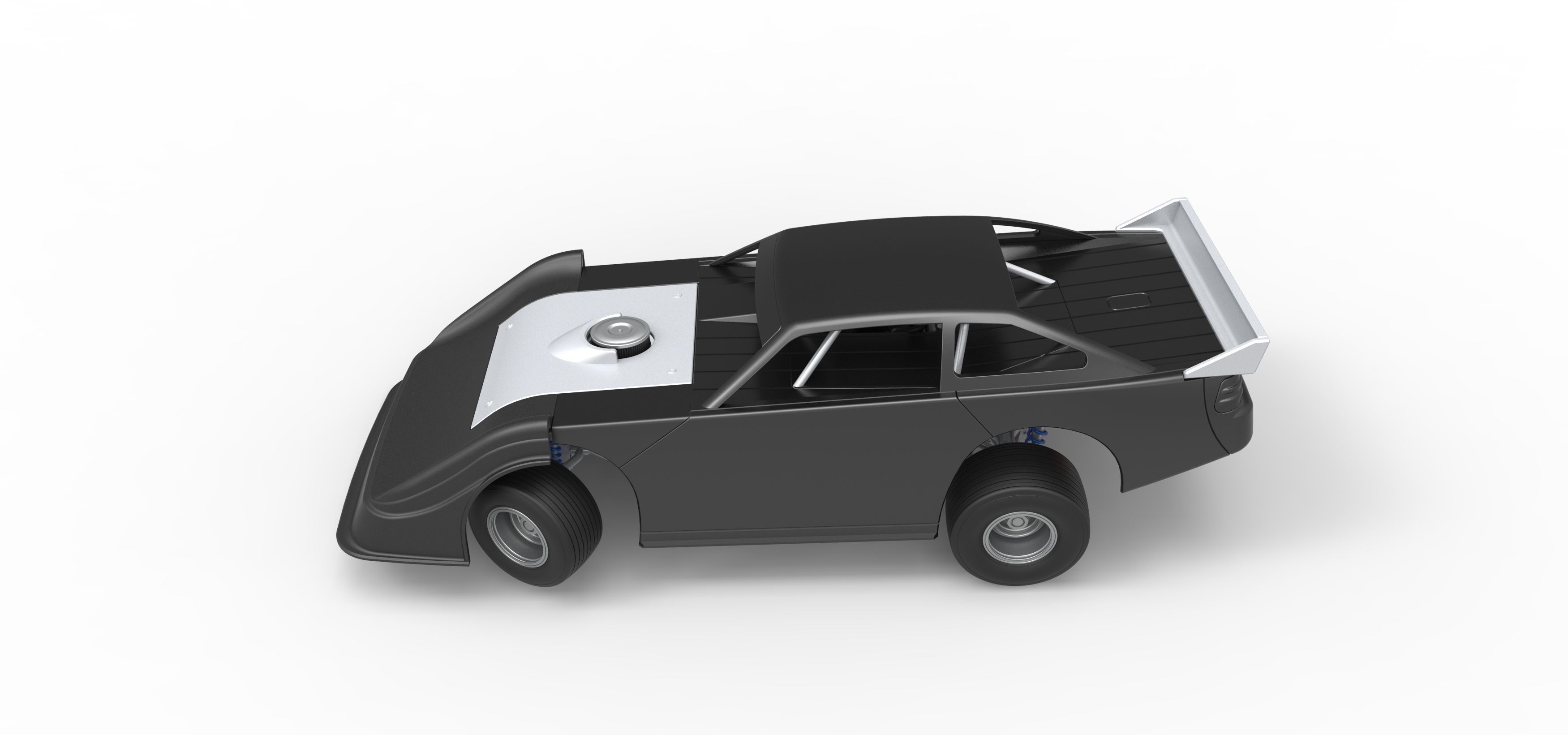 Australian Super Sedan while turning Scale 1 to 25 3D print model_10