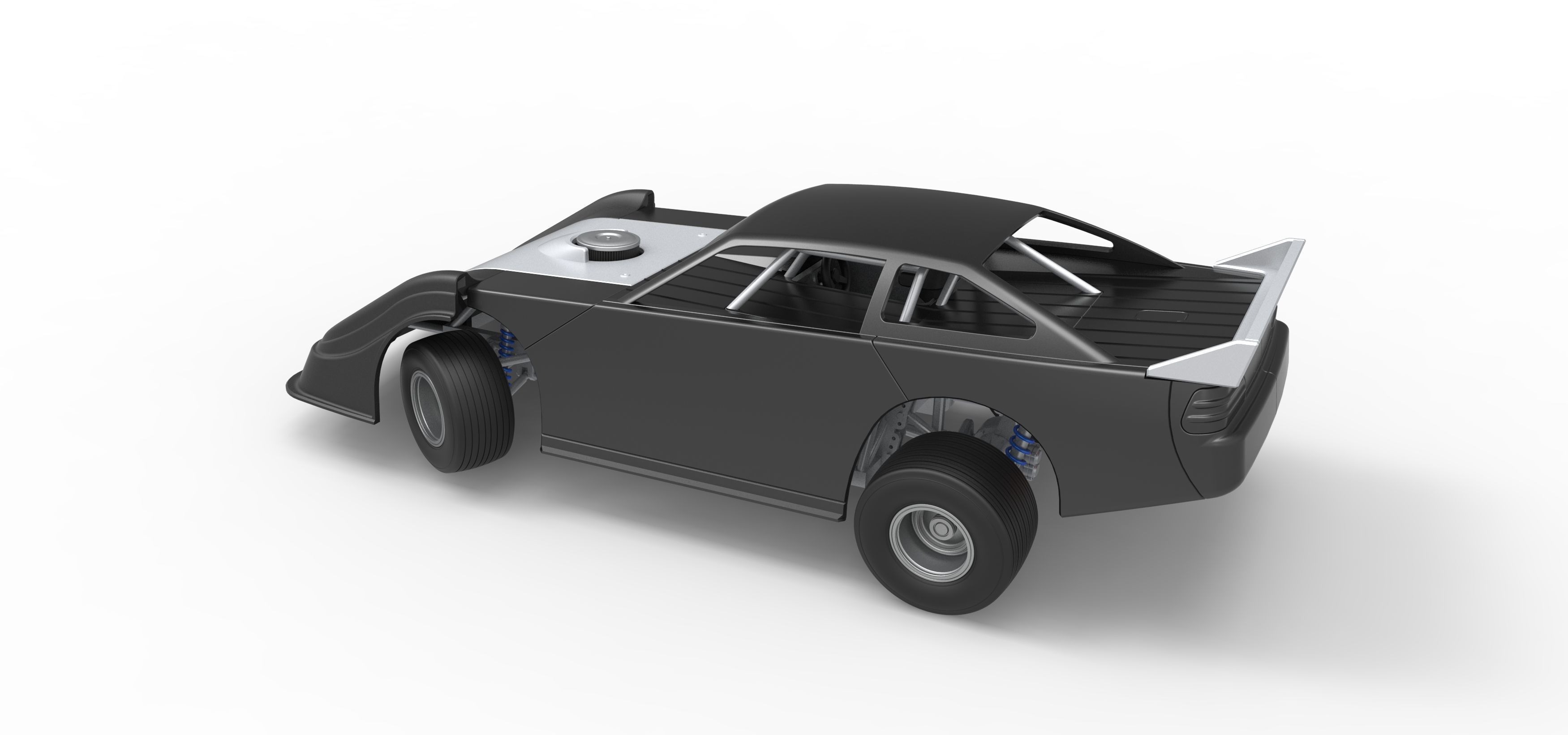 Australian Super Sedan while turning Scale 1 to 25 3D print model_12