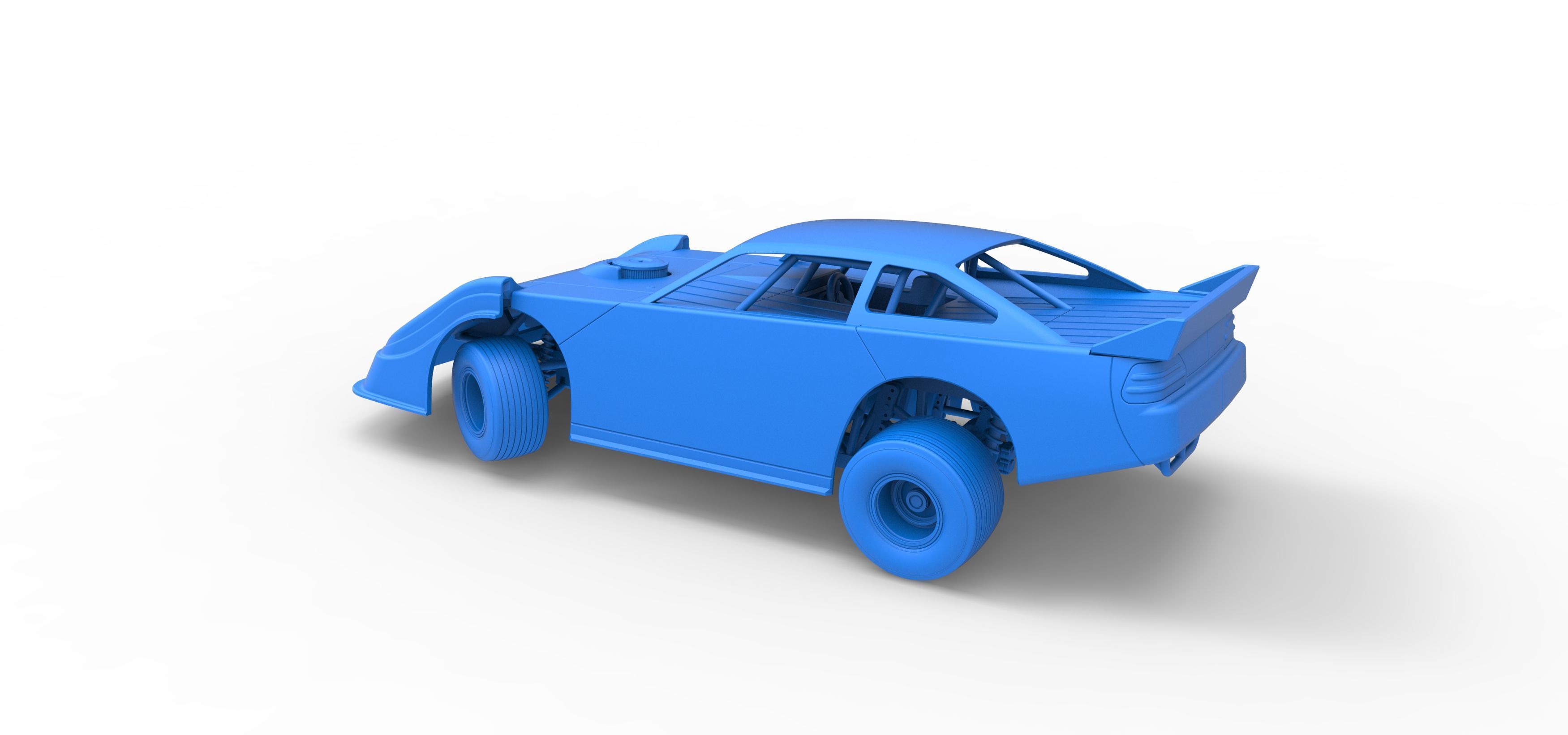 Australian Super Sedan while turning Scale 1 to 25 3D print model_39