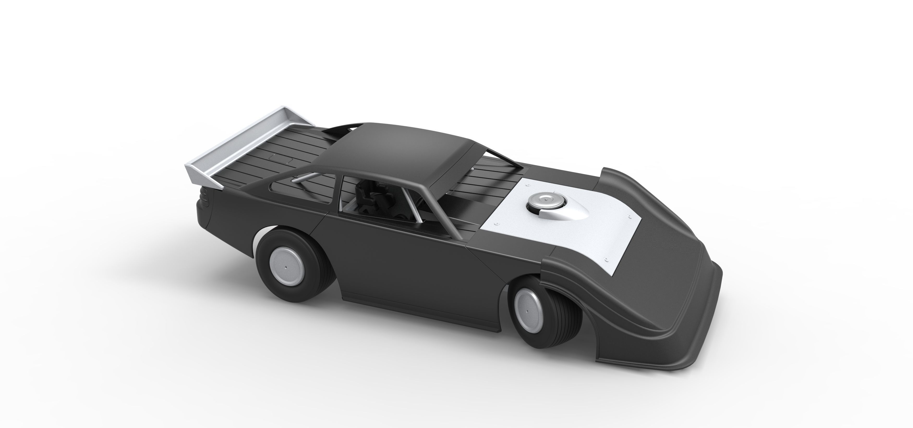 Australian Super Sedan while turning Scale 1 to 25 3D print model_24