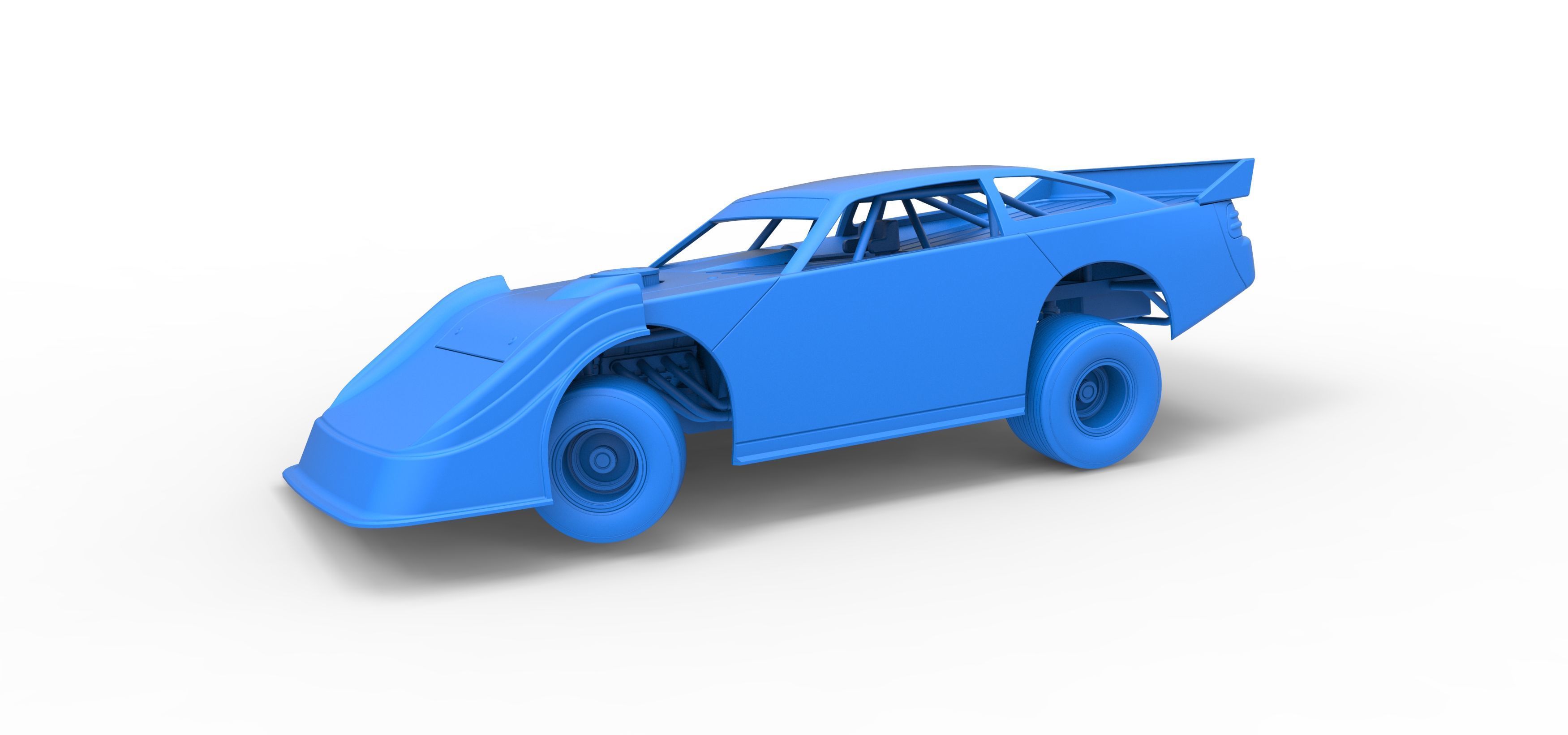 Australian Super Sedan while turning Scale 1 to 25 3D print model_28