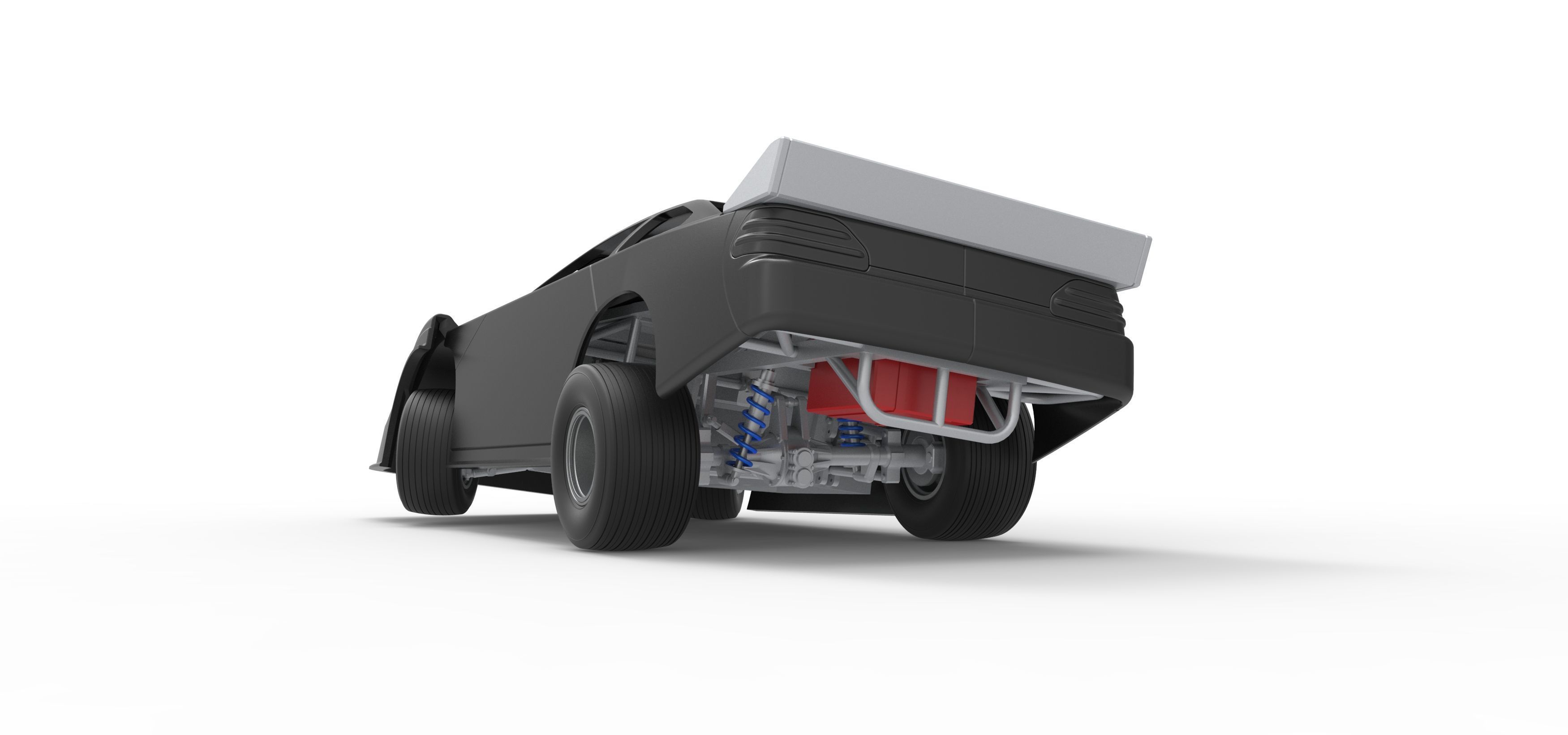 Australian Super Sedan while turning Scale 1 to 25 3D print model_15