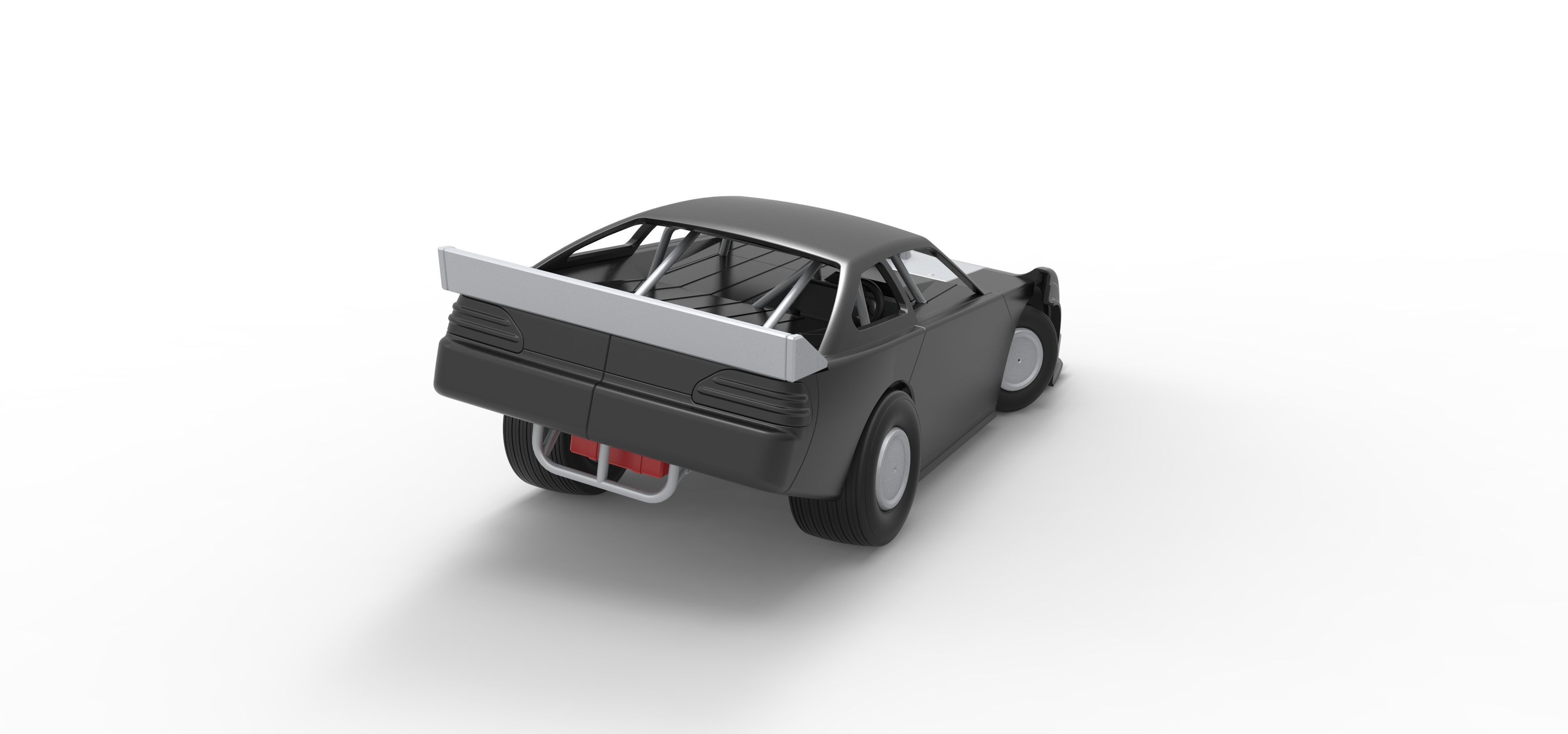 Australian Super Sedan while turning Scale 1 to 25 3D print model_18