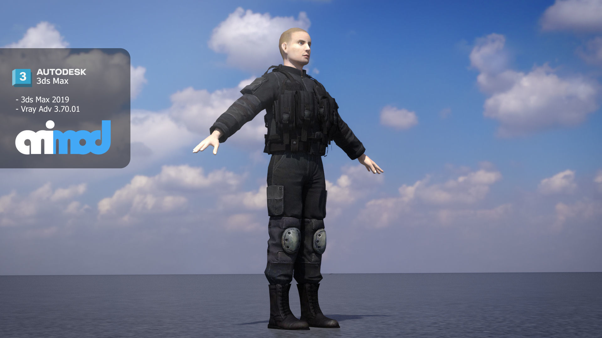 Navy Seal Close Quarter Battle Uniforms 3D model_2