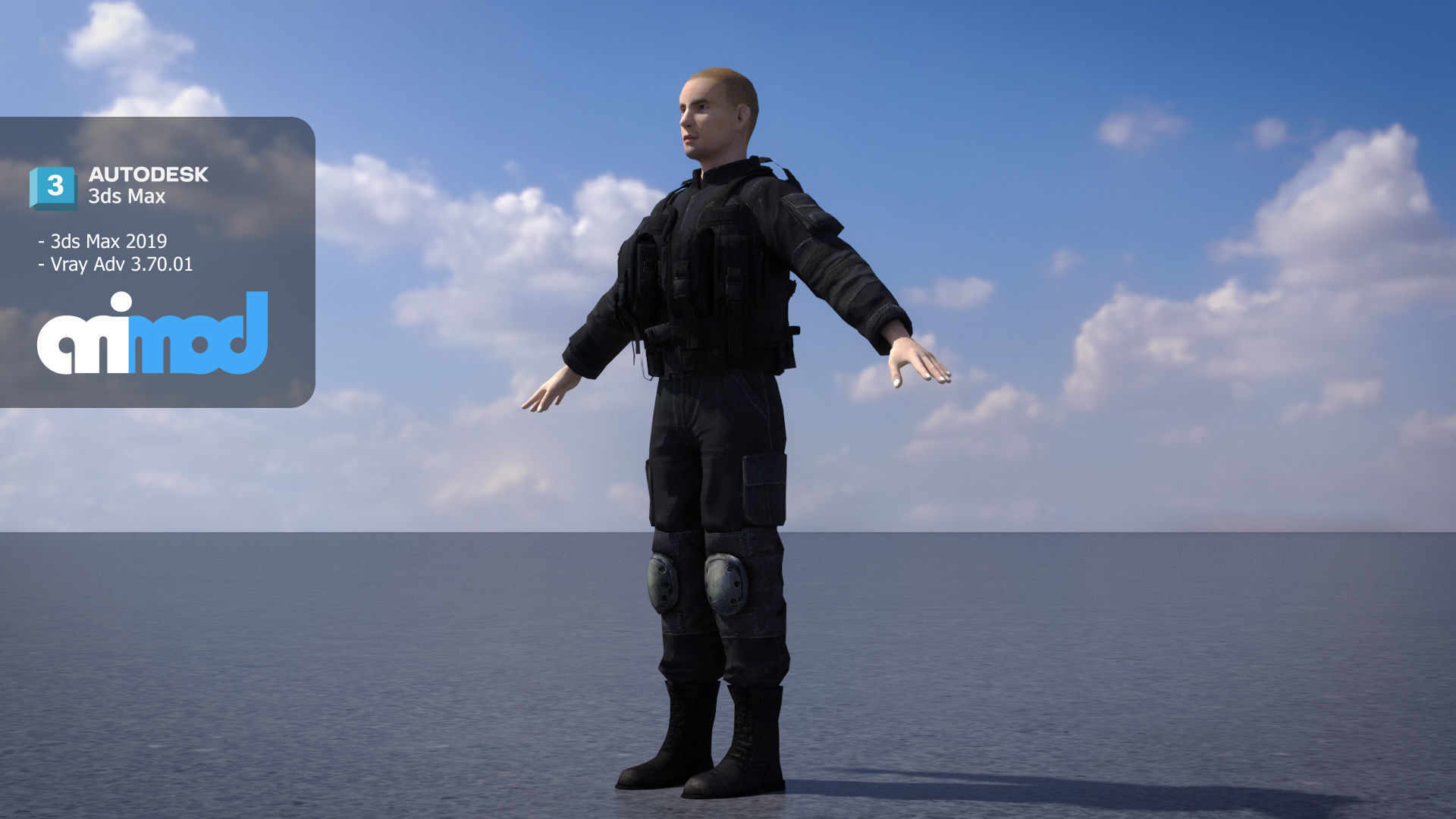 Navy Seal Close Quarter Battle Uniforms 3D model_1