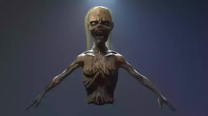 WALKER TORSO Low-poly 3D model