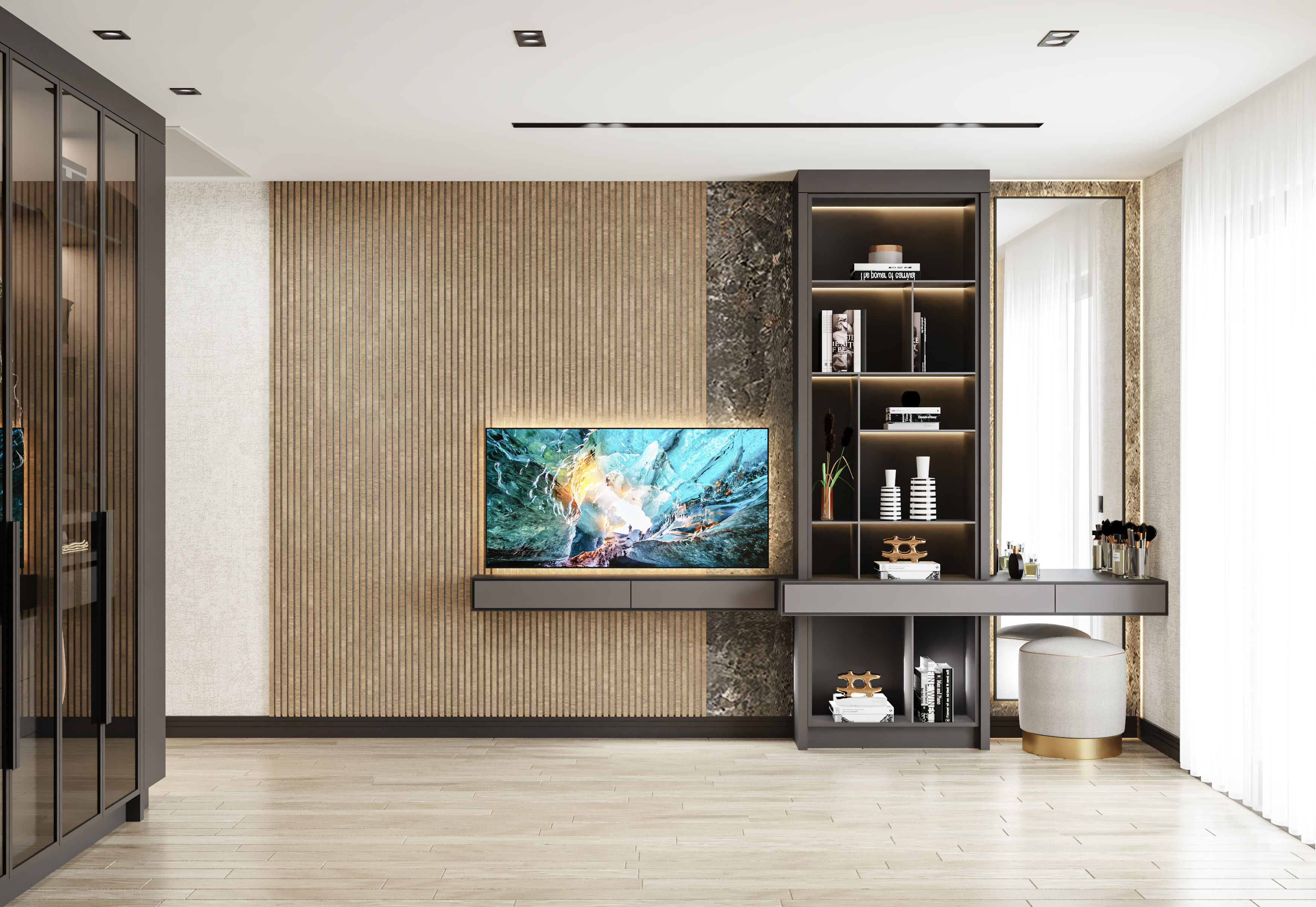 Bedroom modern design 3D model_1