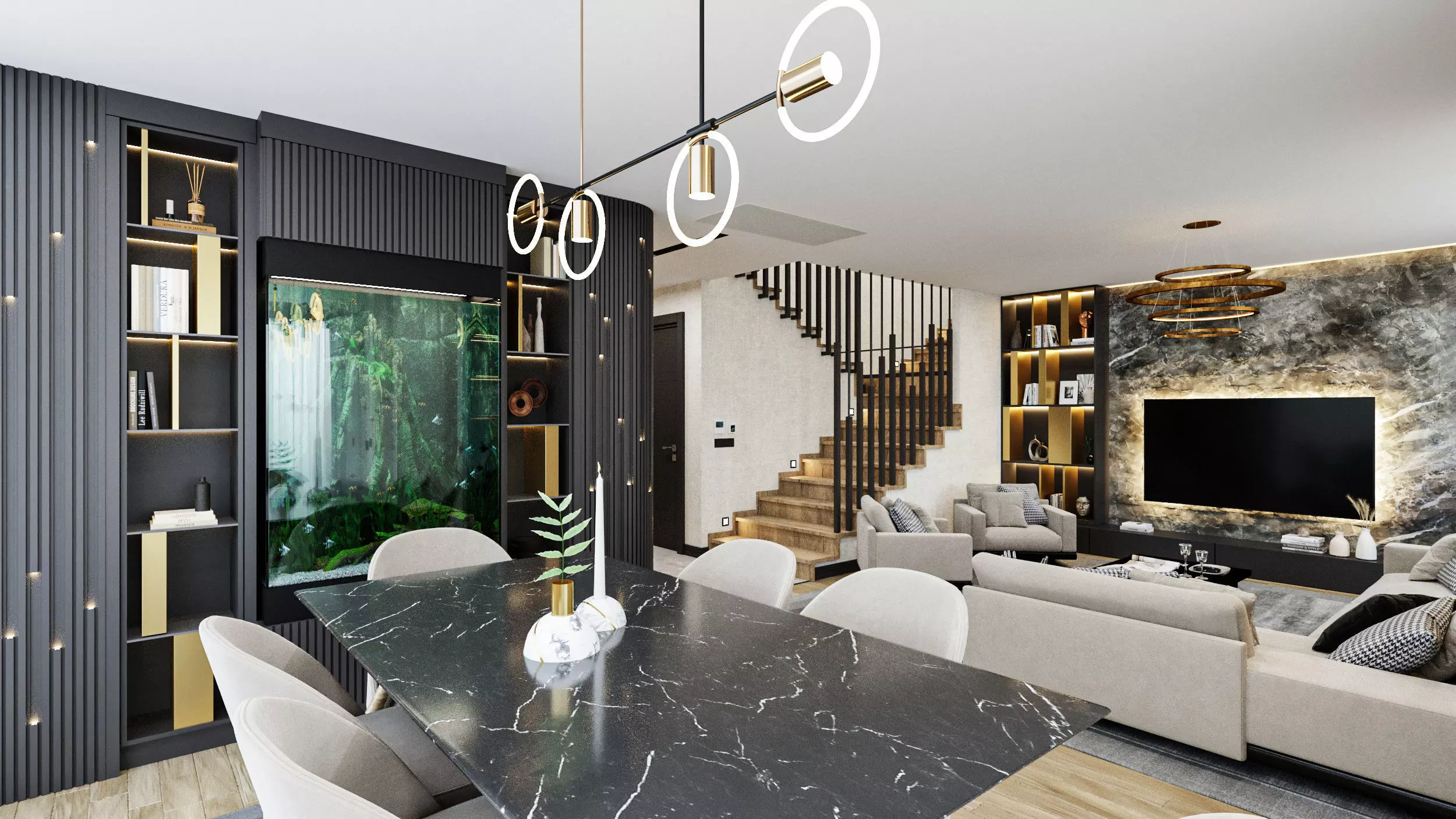 Livingroom modern living room 3D model