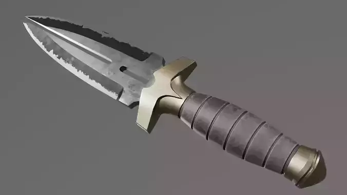 Split Blade Knife 3D model