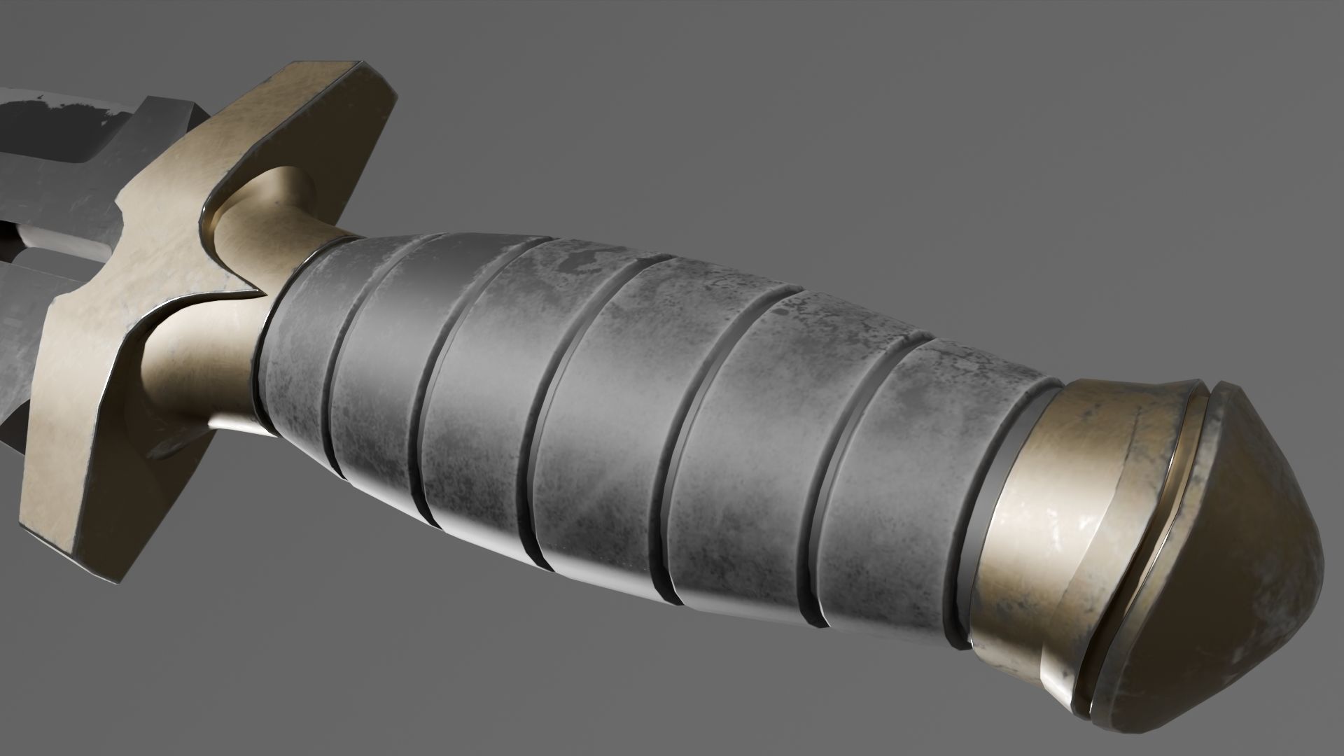 Split Blade Knife 3D model_5