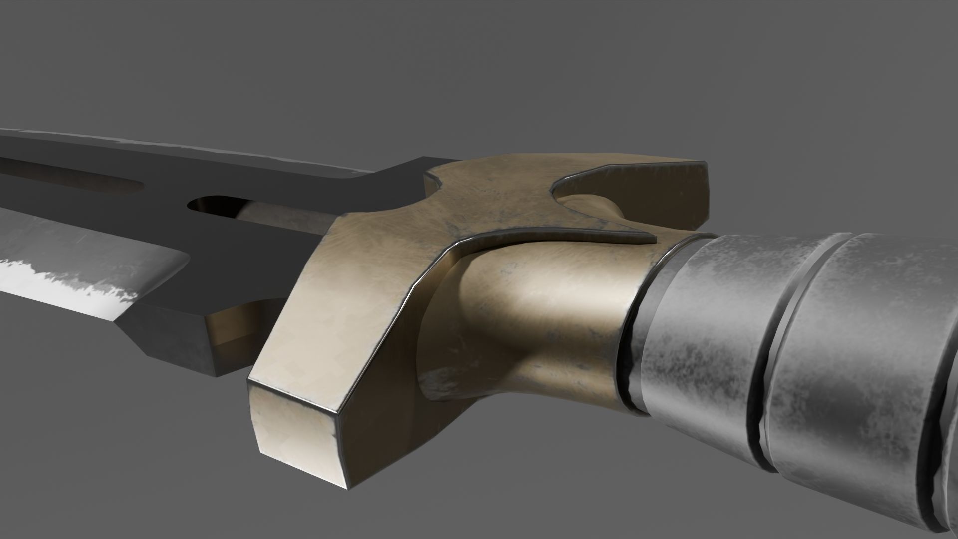 Split Blade Knife 3D model_4