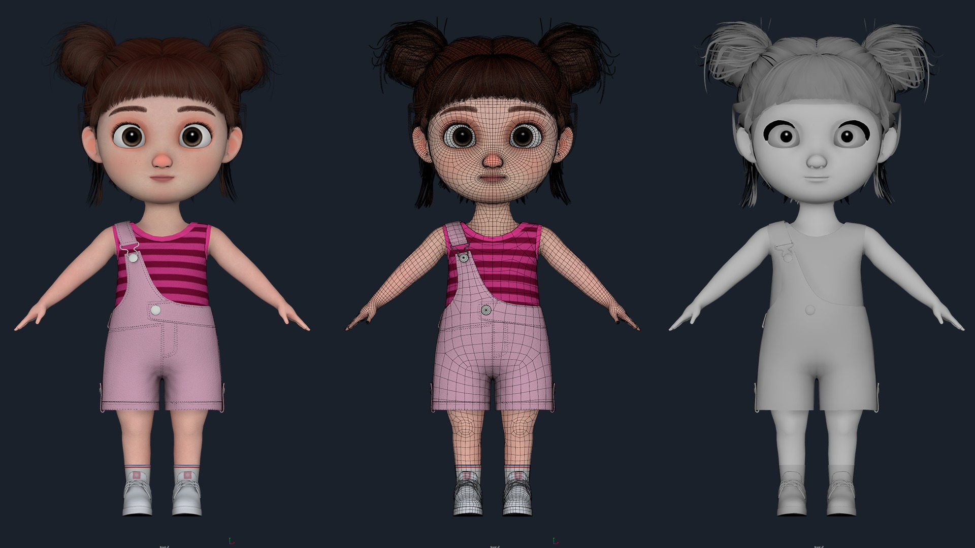 Cartoon Family Rigged 3D Model Collection_4