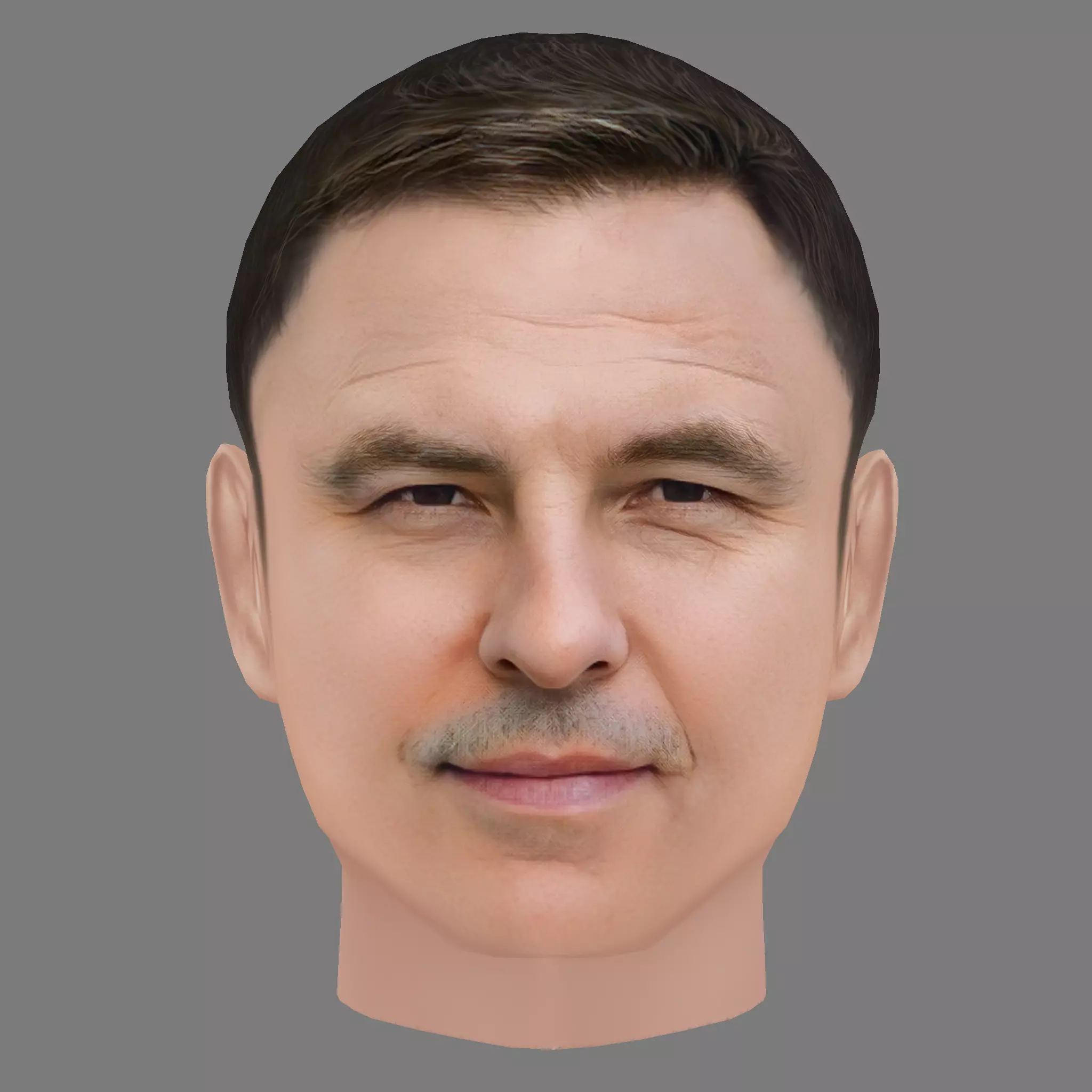 David Walliams Head - Low poly head for game Low-poly 3D model_0