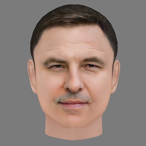 David Walliams Head - Low poly head for game Low-poly 3D model