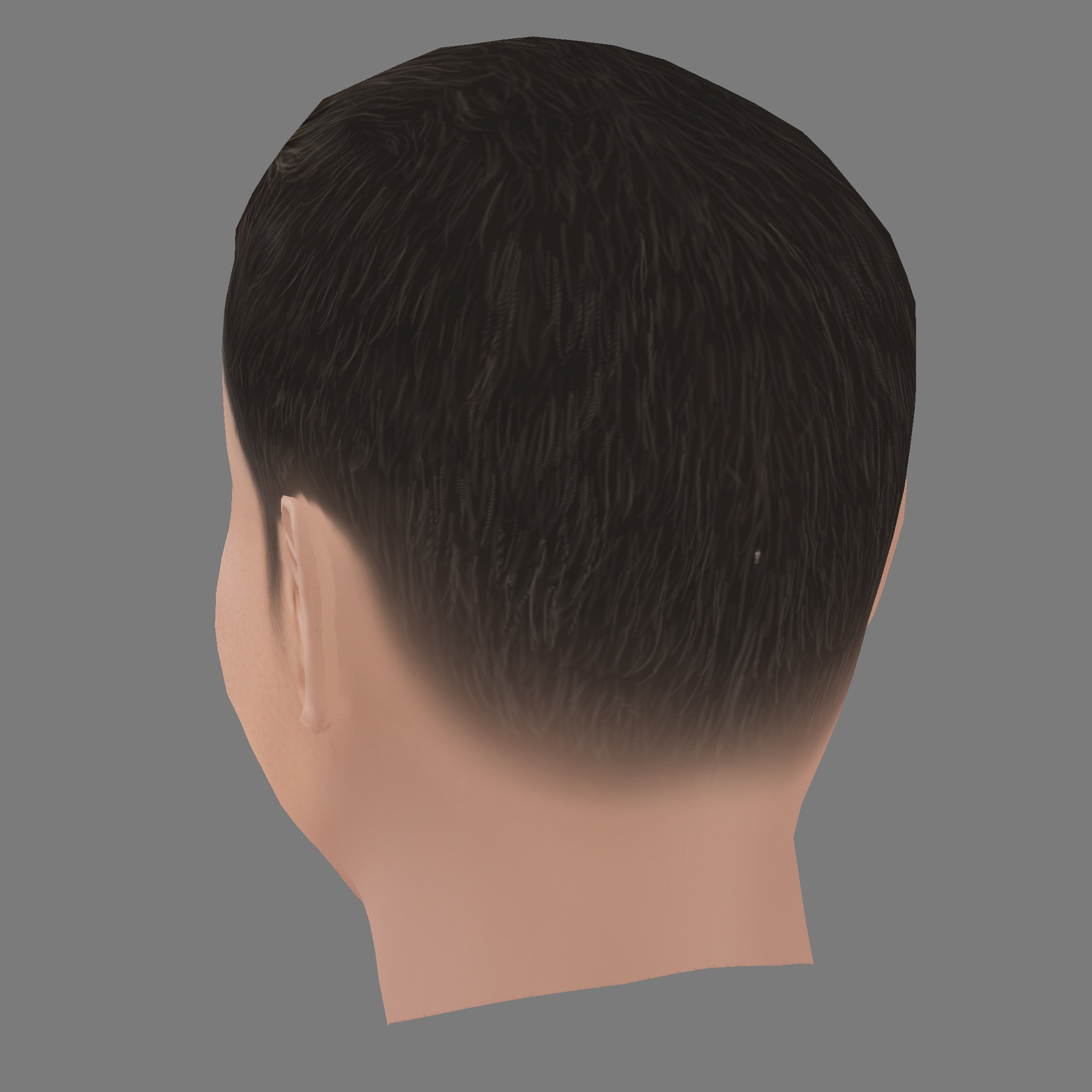 David Walliams Head - Low poly head for game Low-poly 3D model_3