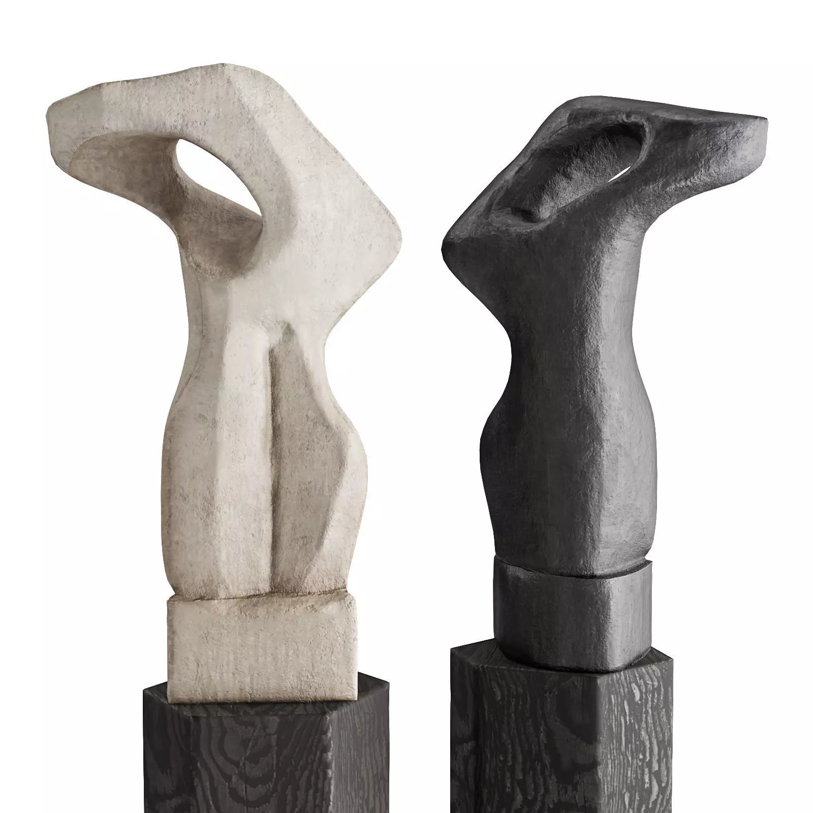 Cubist loop art Low-poly 3D model