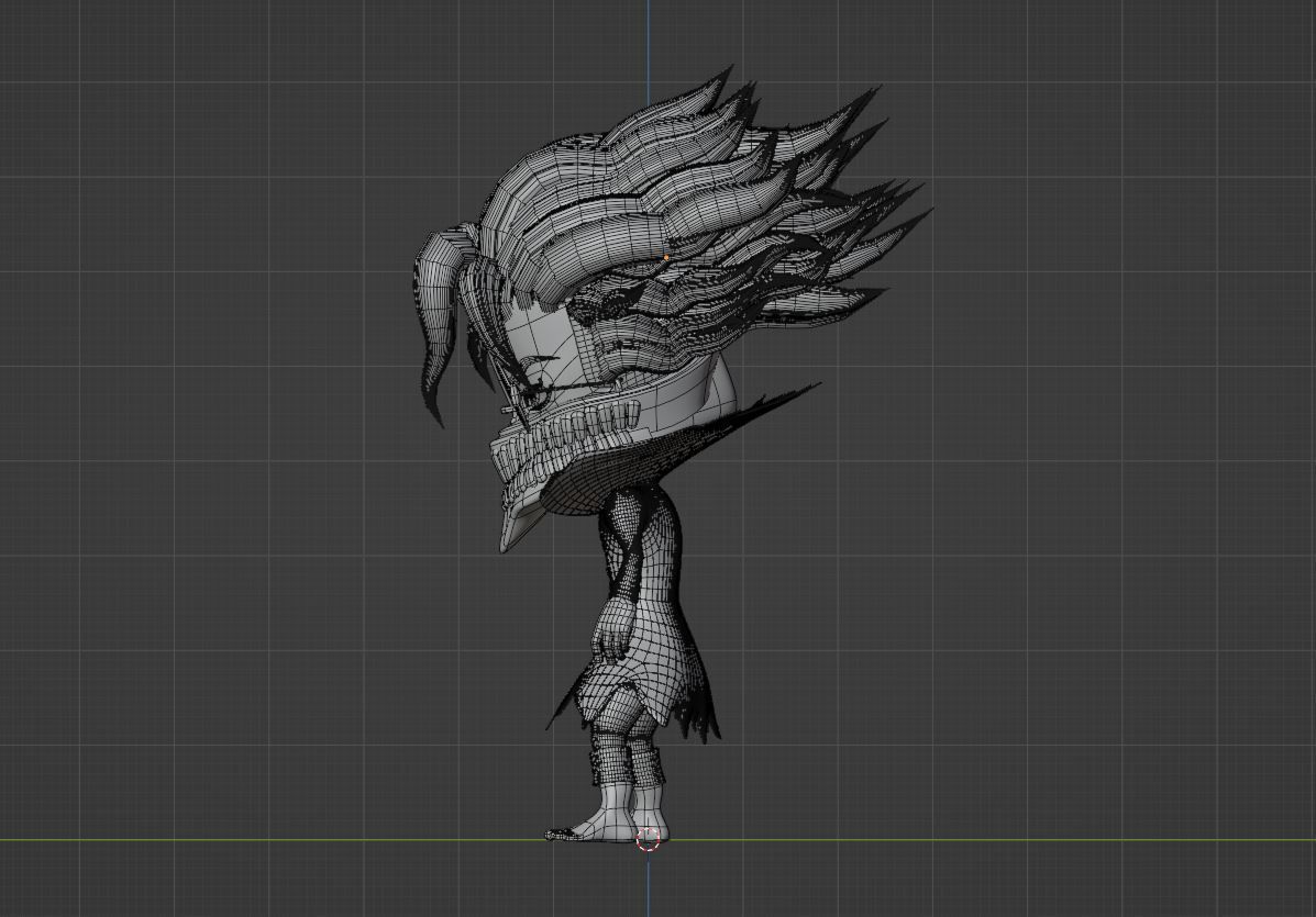 Okarun Turbo Granny Form SD - Dandadan 3D model_11