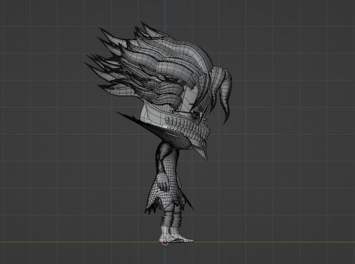 Okarun Turbo Granny Form SD - Dandadan 3D model_13