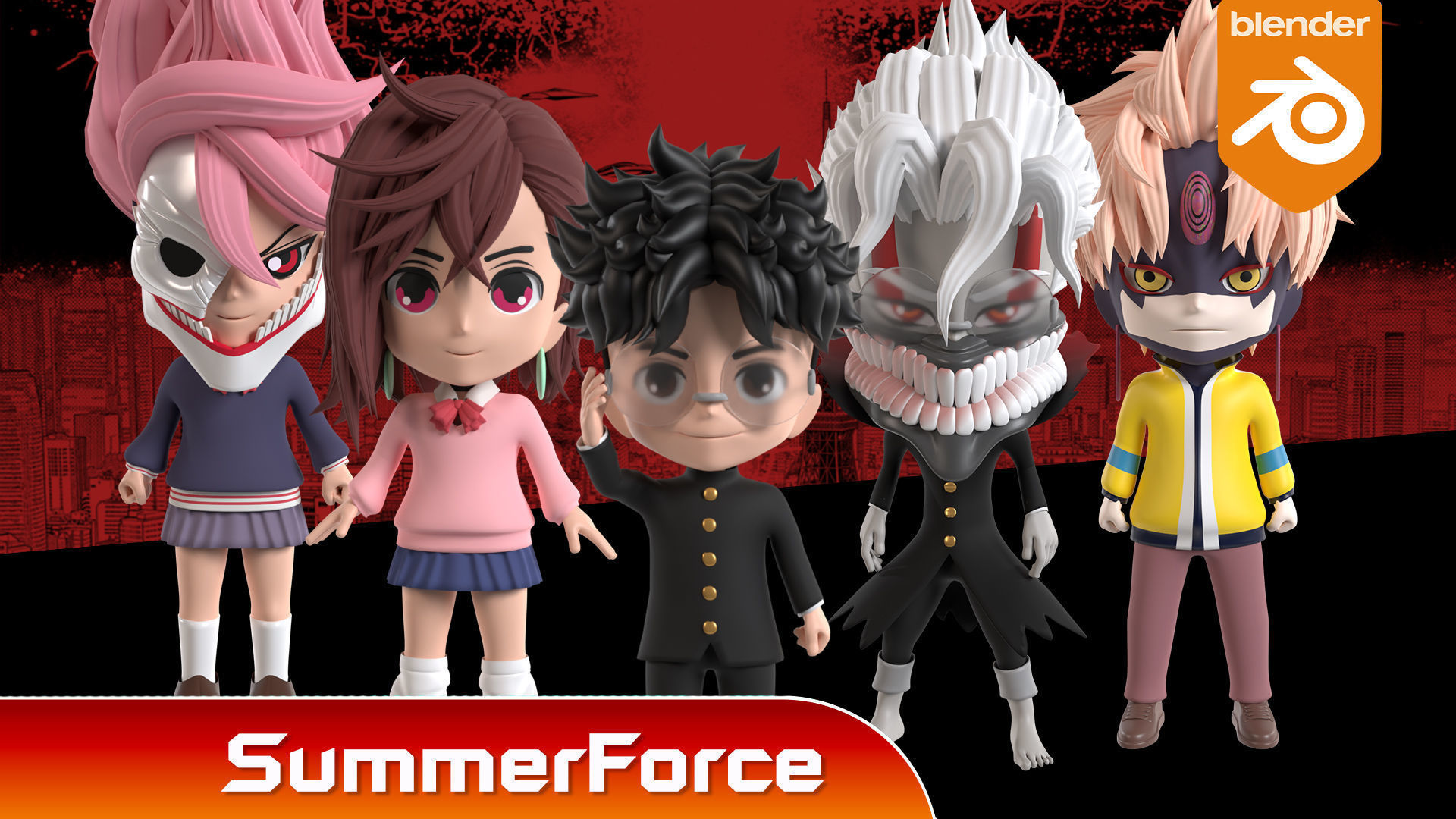 Okarun Turbo Granny Form SD - Dandadan 3D model_4