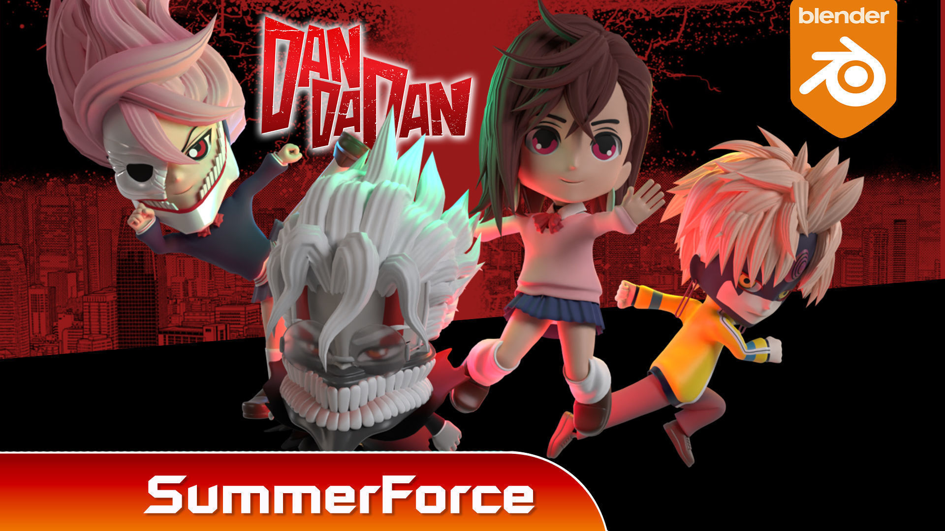 Okarun Turbo Granny Form SD - Dandadan 3D model_3