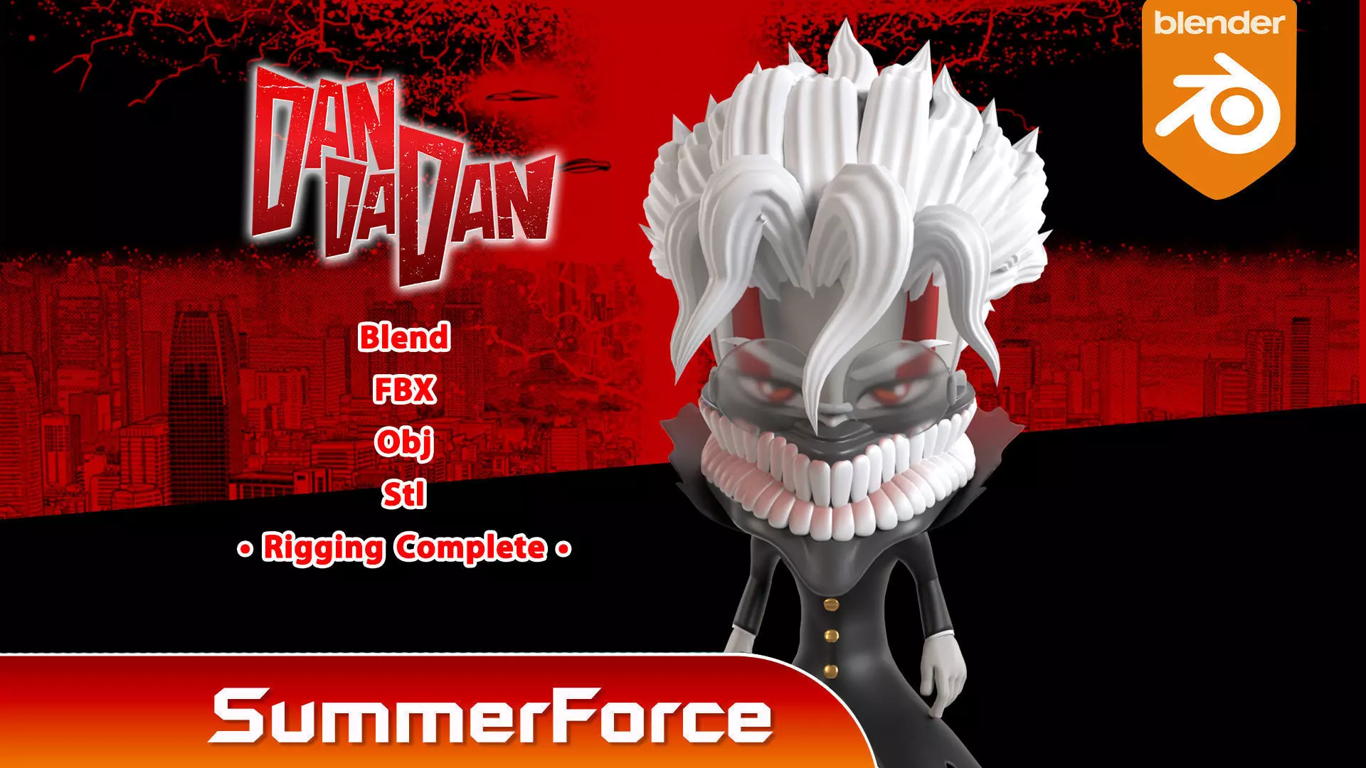 Okarun Turbo Granny Form SD - Dandadan 3D model_0