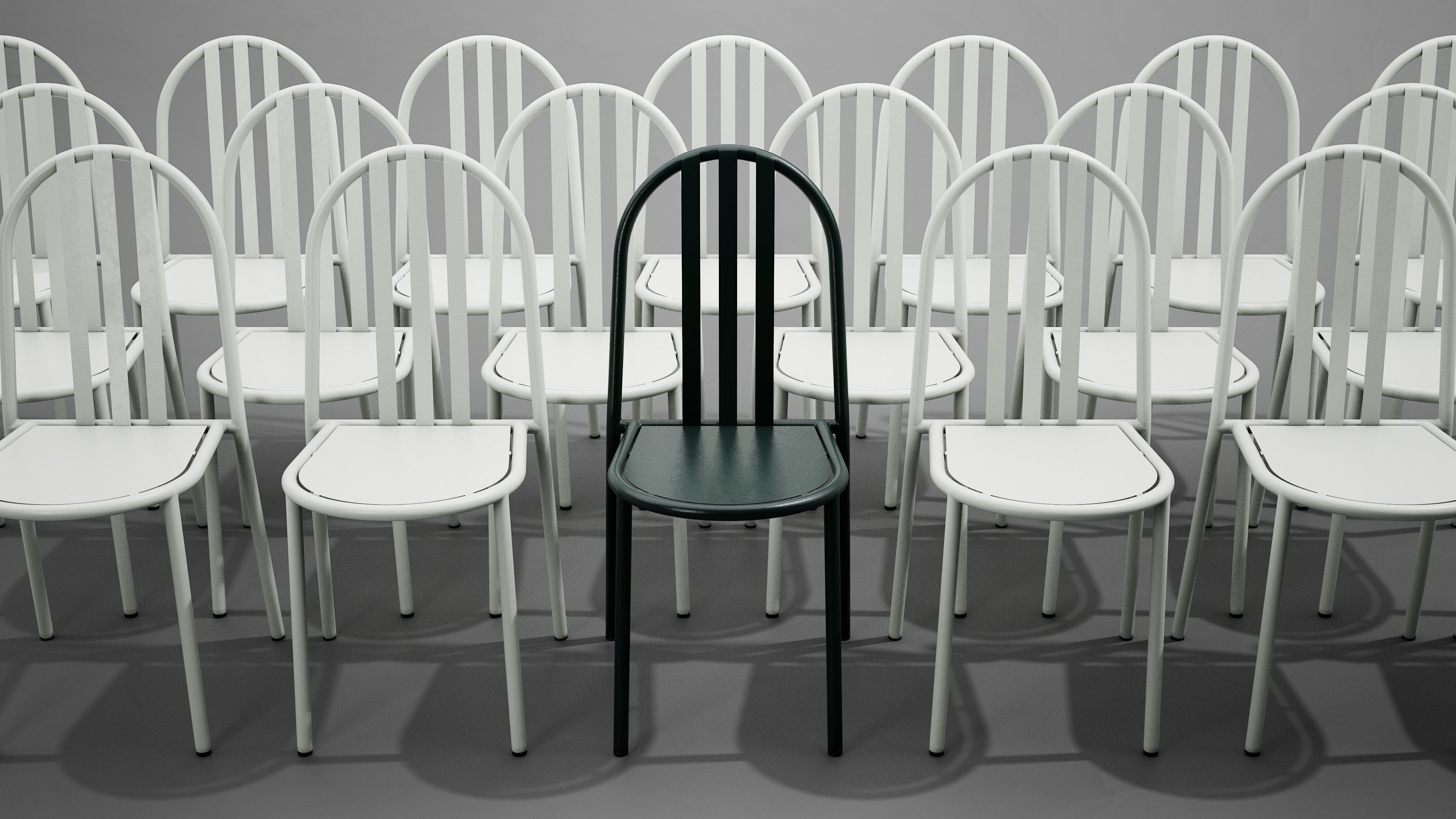 Chair n122 by Robert Mallet-Stevens Low-poly 3D model_3