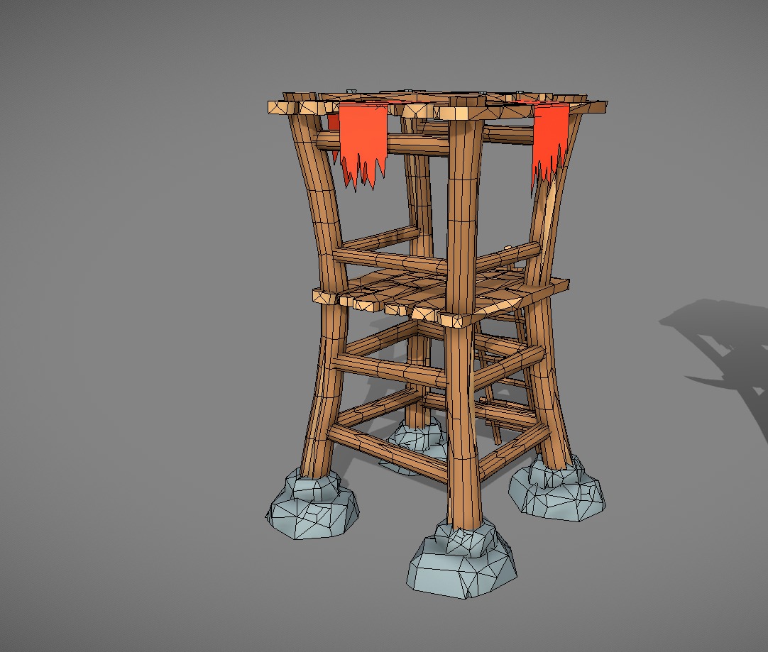 Goblins and Orcs tower Low-poly 3D model_6