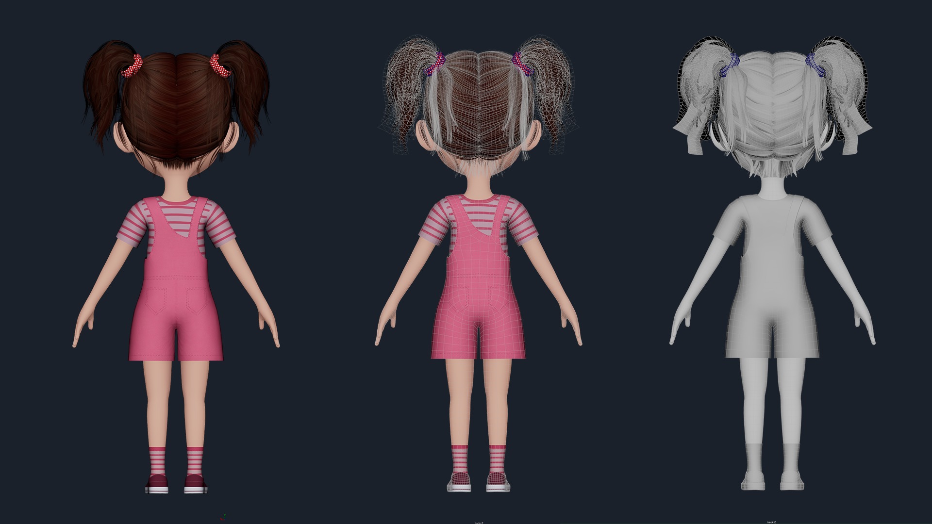 CARTOON KIDS - RIGGED CHILD 3D model_9