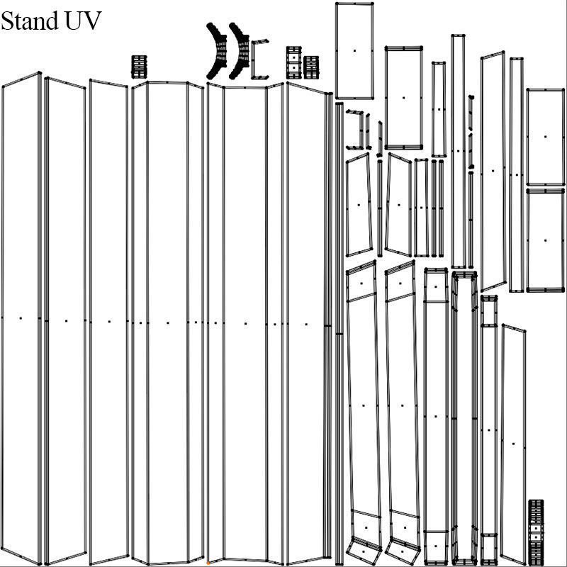 Dumbell Set Low-poly 3D model_8