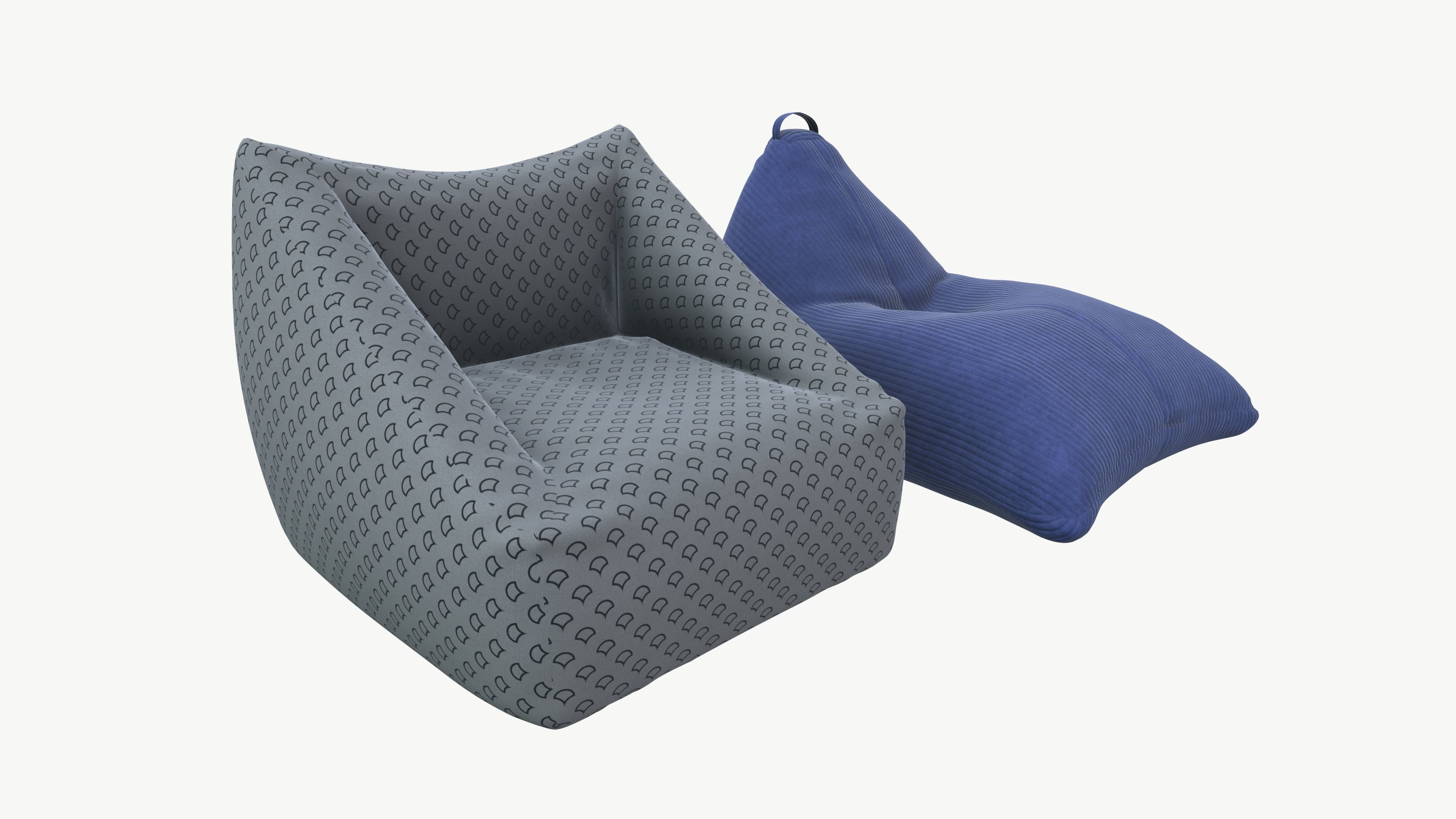 Bean Bags 3D model_2