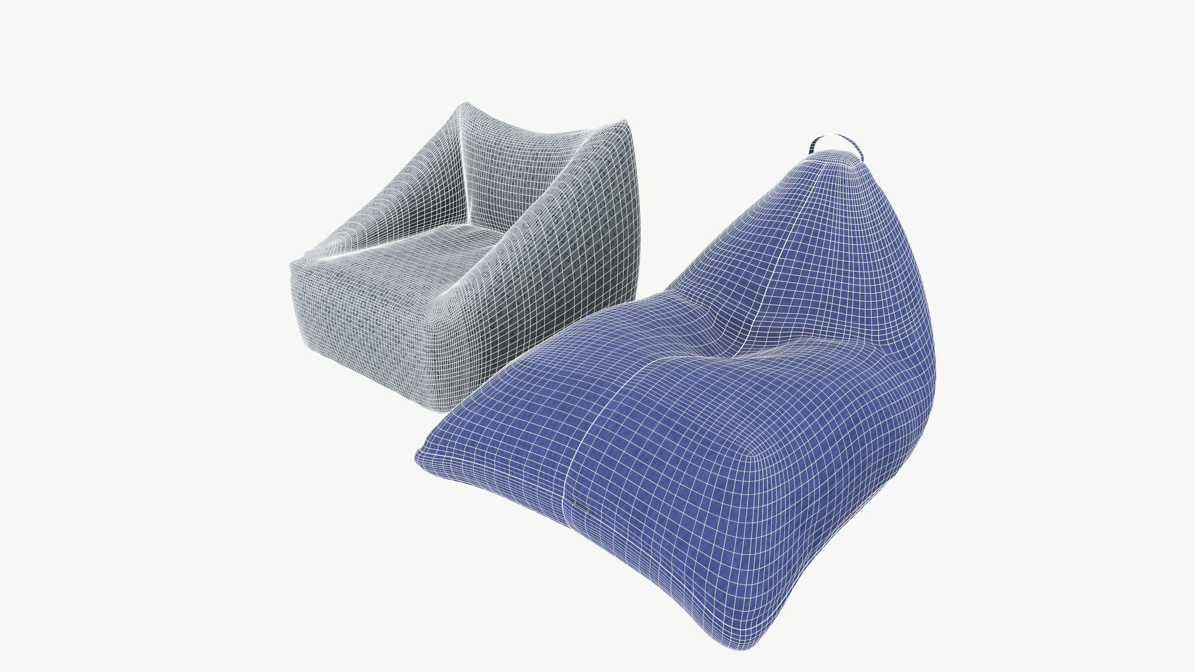 Bean Bags 3D model_8