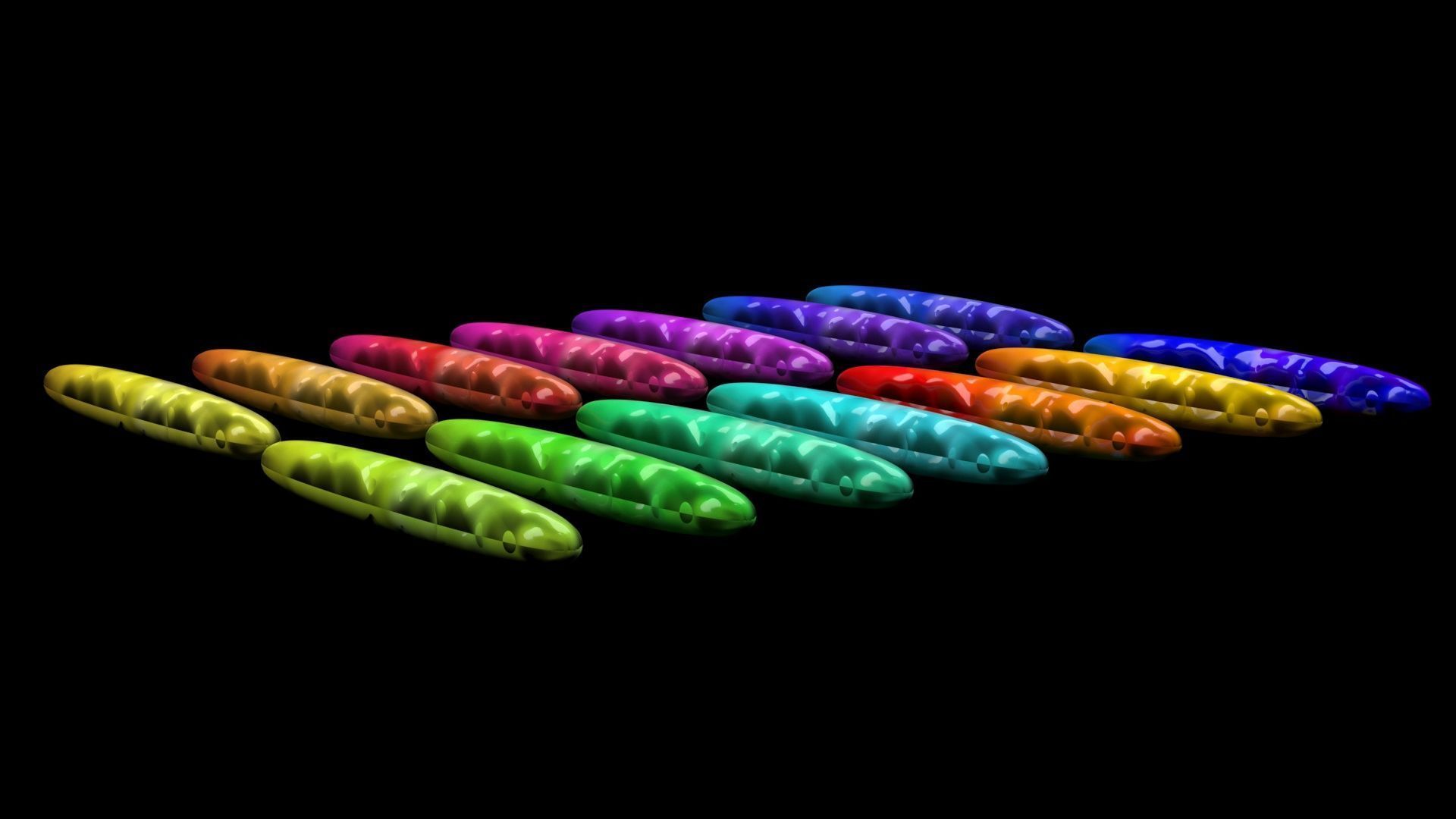 Colored Rices Set 3D model_6