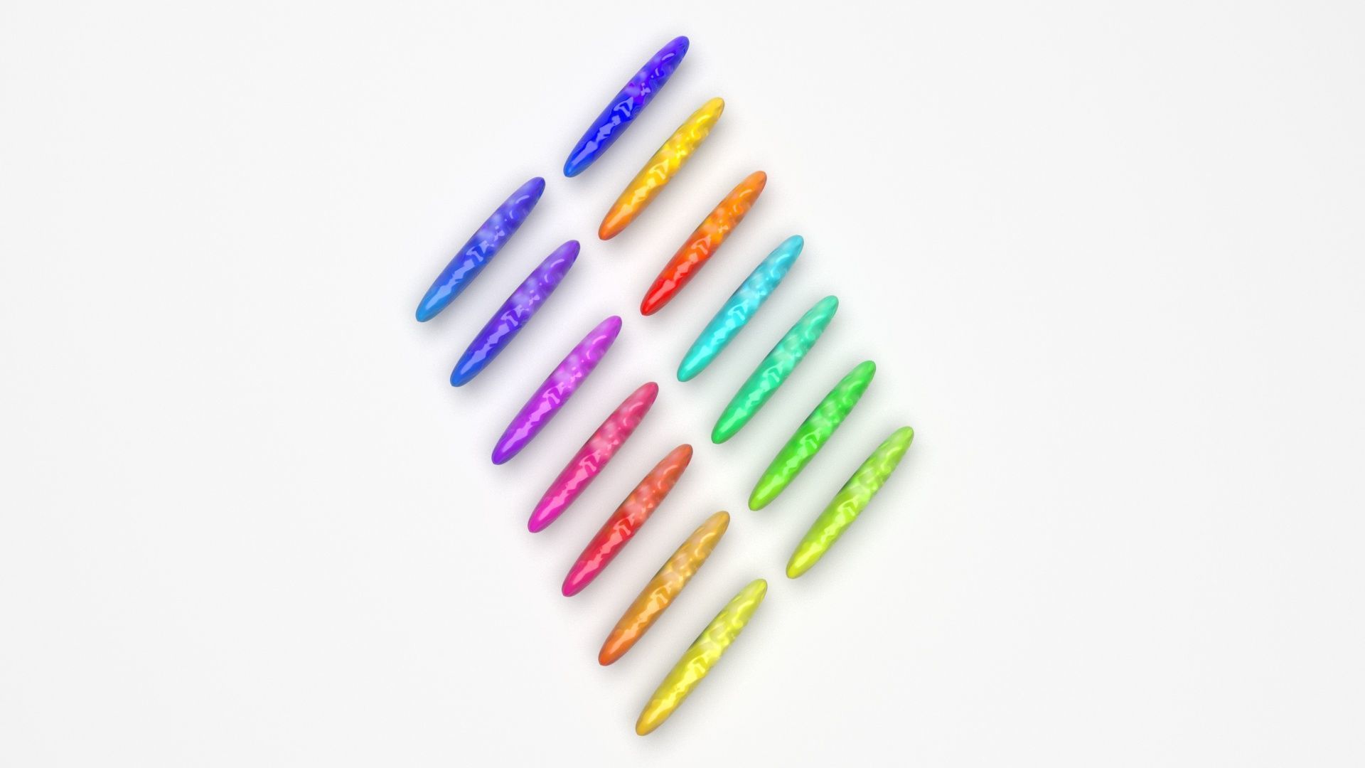 Colored Rices Set 3D model_3