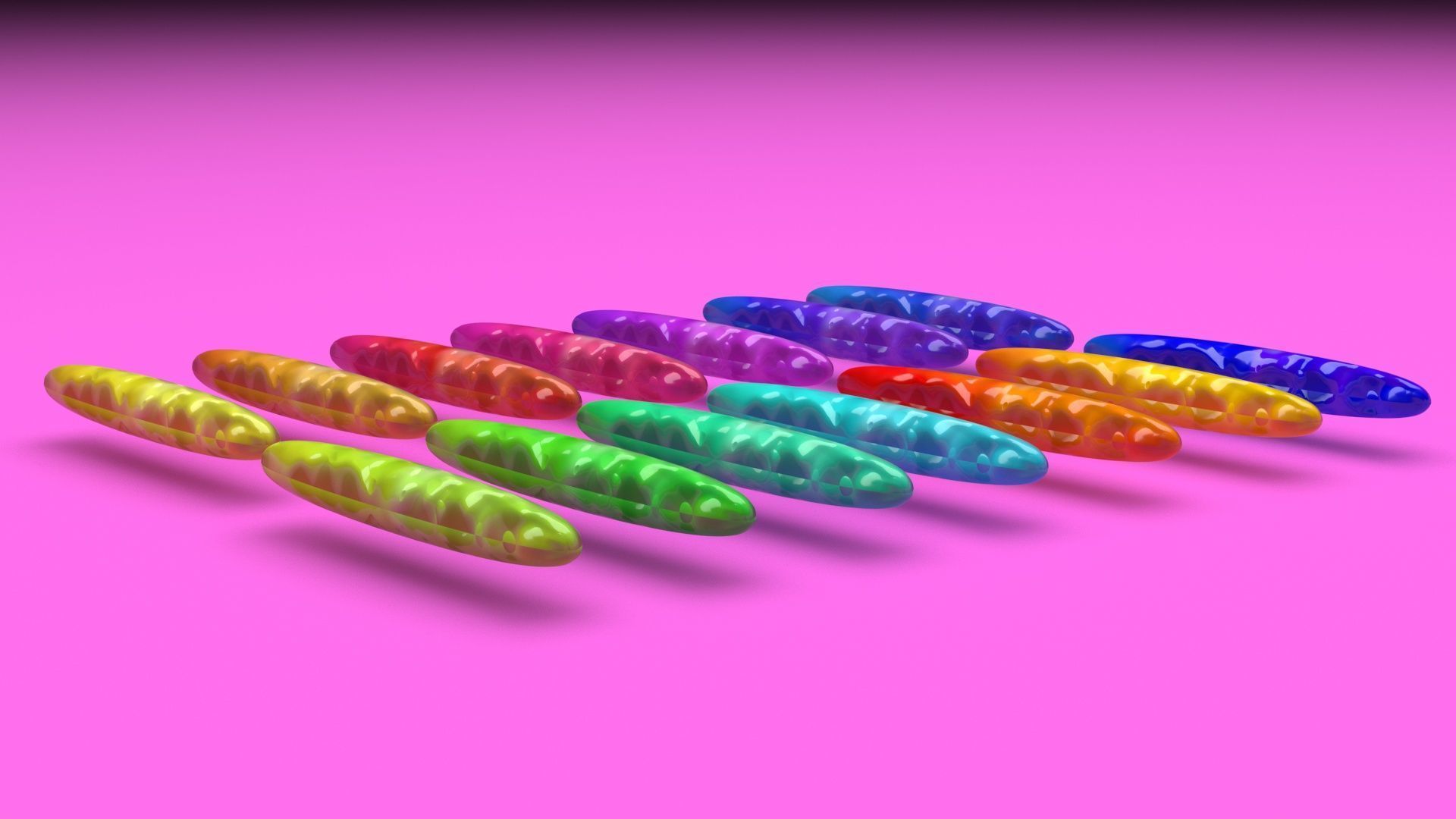 Colored Rices Set 3D model_5