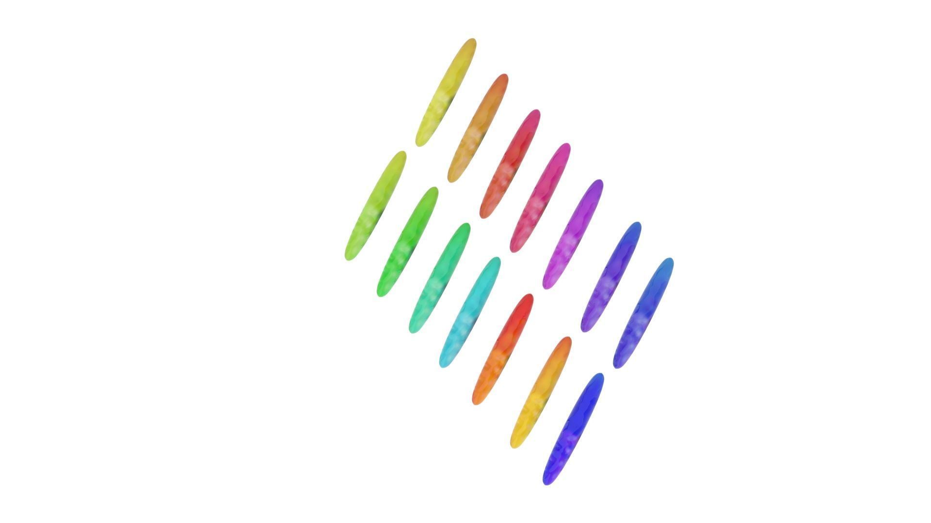 Colored Rices Set 3D model_8