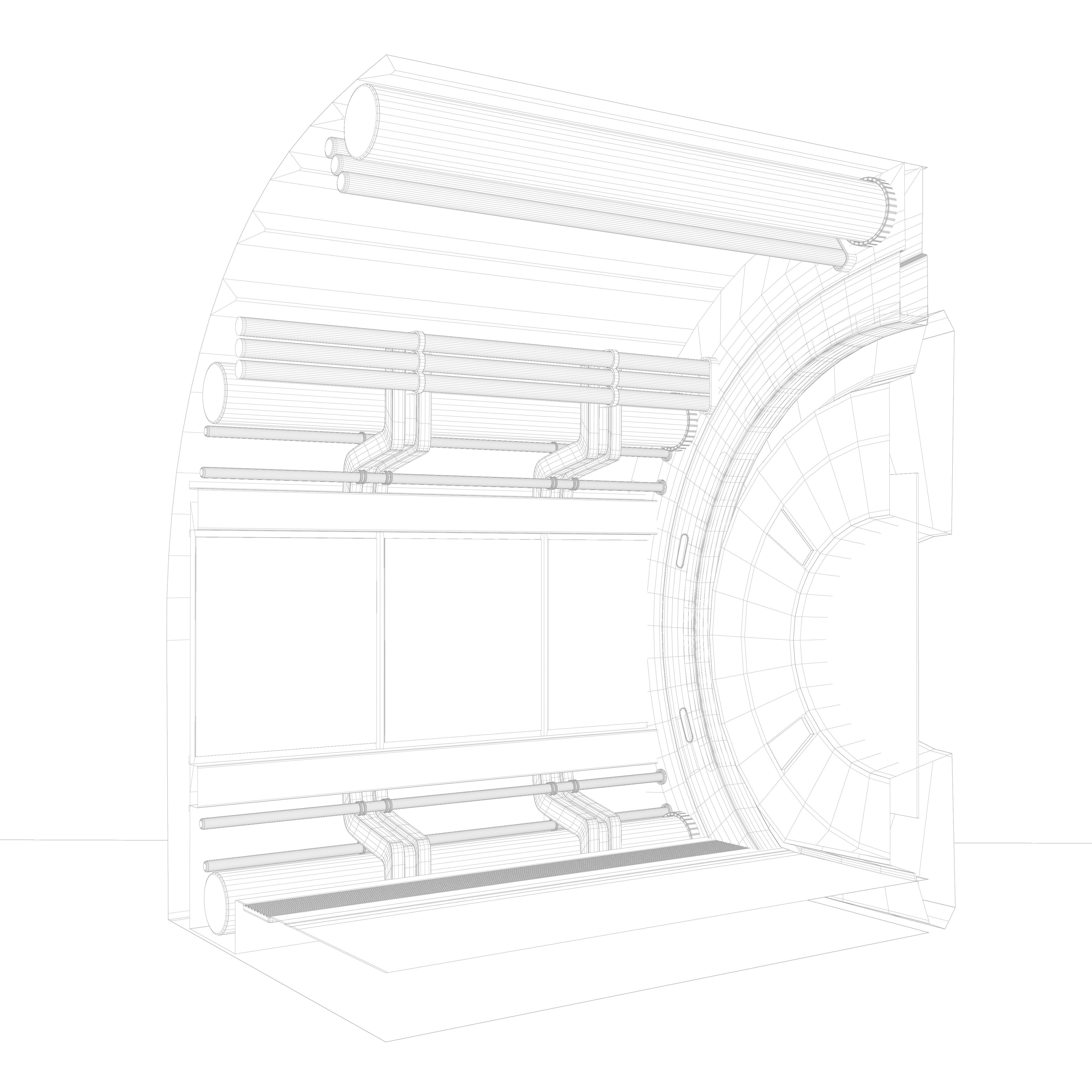 SCI FI CORRIDOR R1 3D model_8