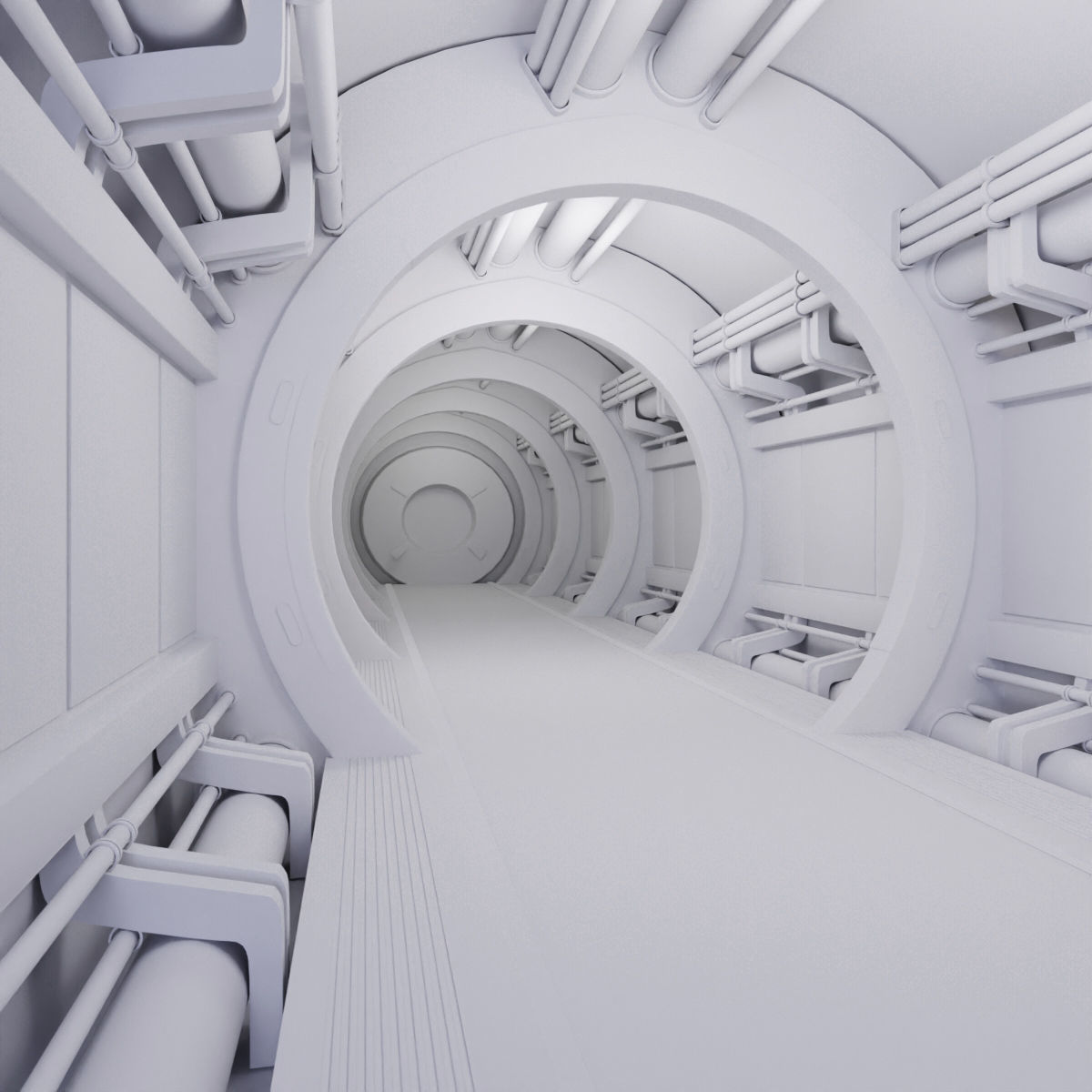 SCI FI CORRIDOR R1 3D model_6