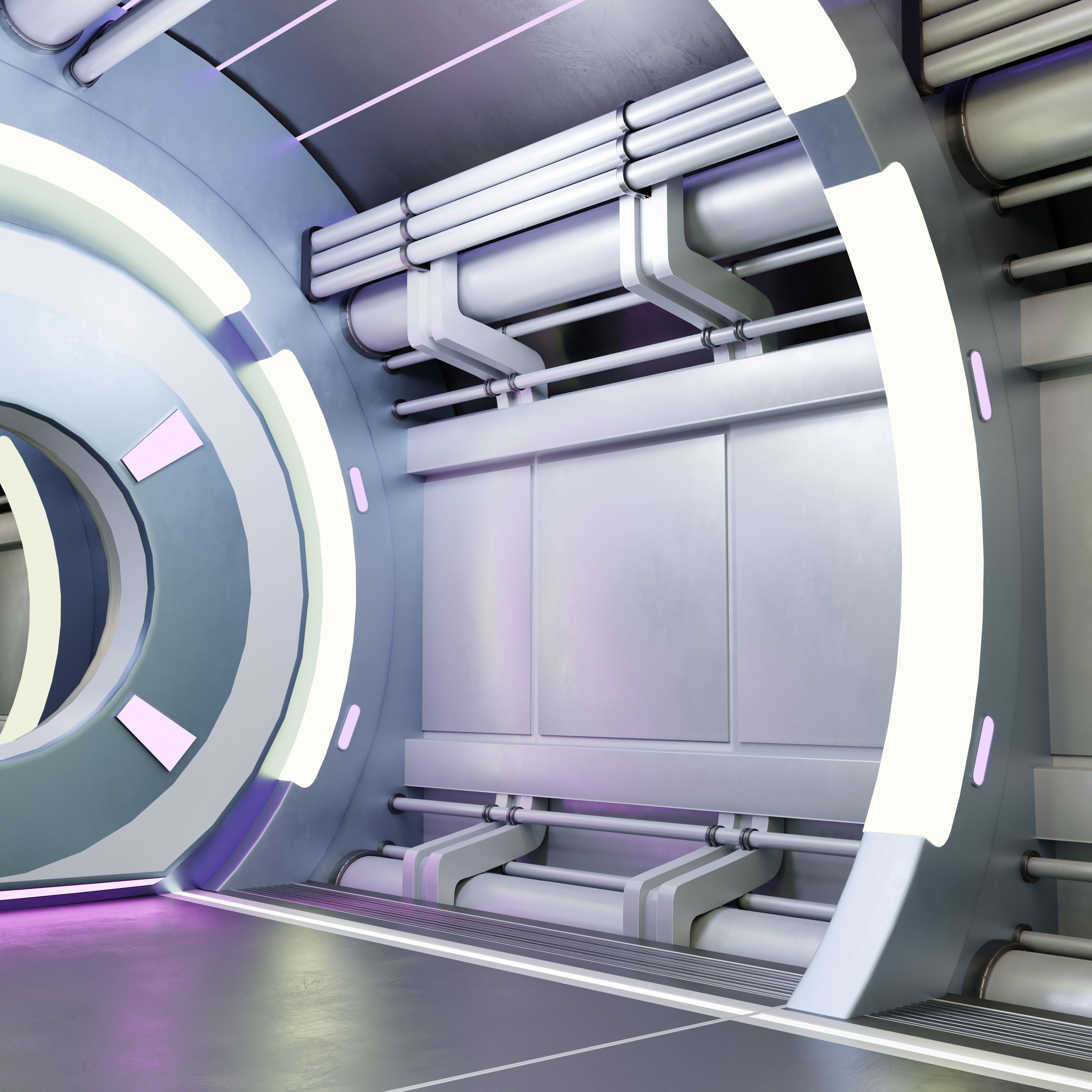 SCI FI CORRIDOR R1 3D model_4