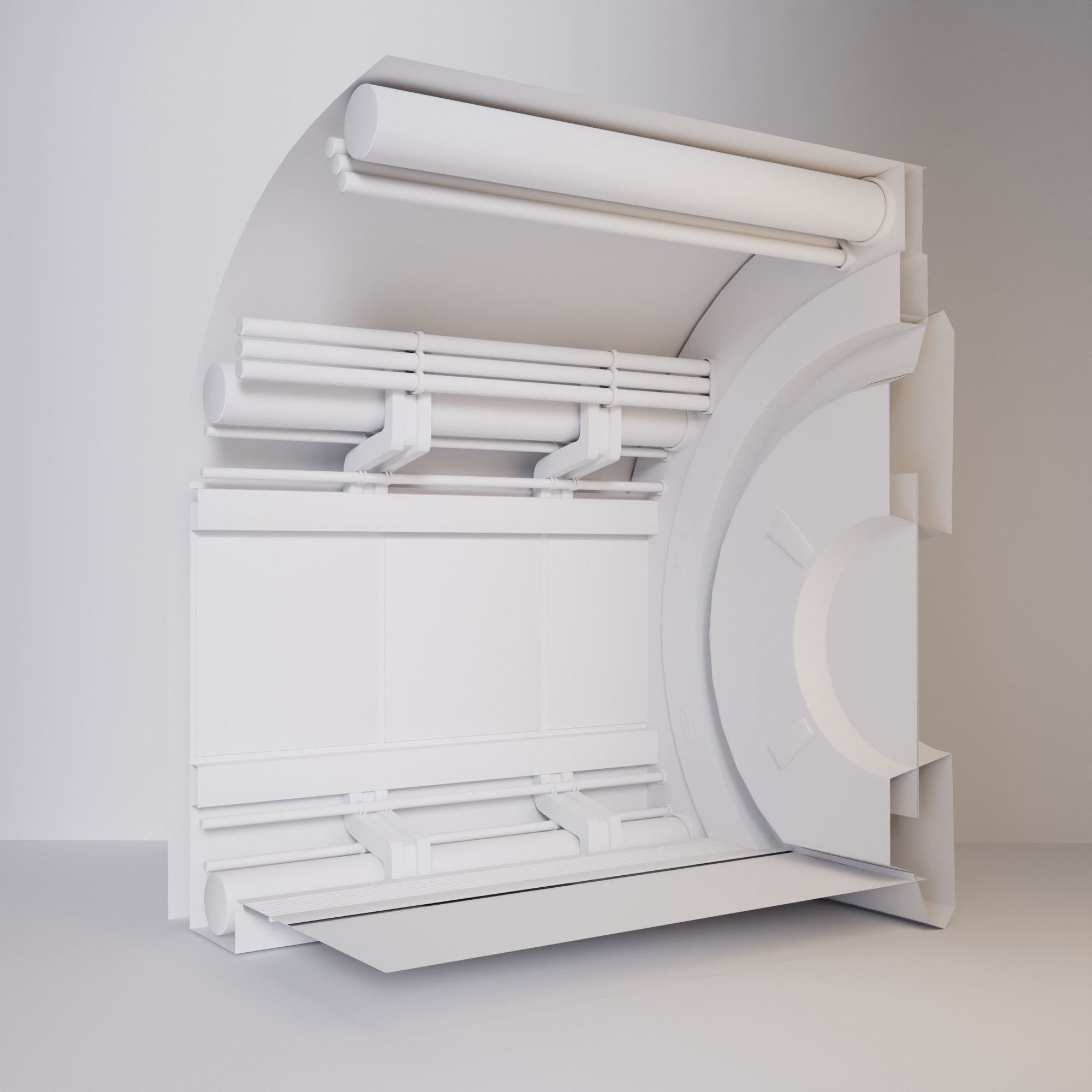 SCI FI CORRIDOR R1 3D model_5