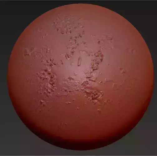 80 Metal Damage brushes for Zbrush 3D model