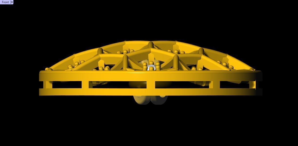 Diamond Round Pendant - 0038  3D print model_3