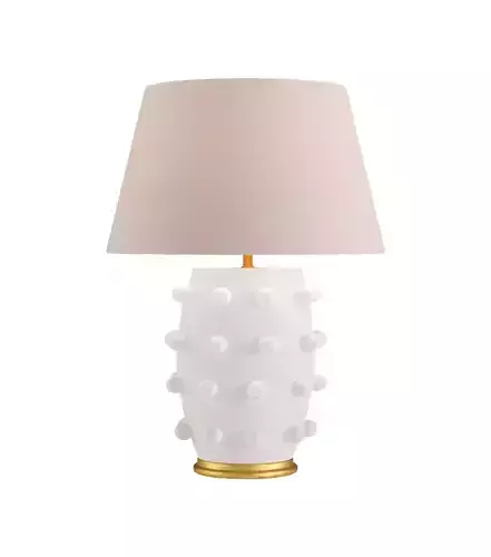 Linden Table Lamp Large White 3D model