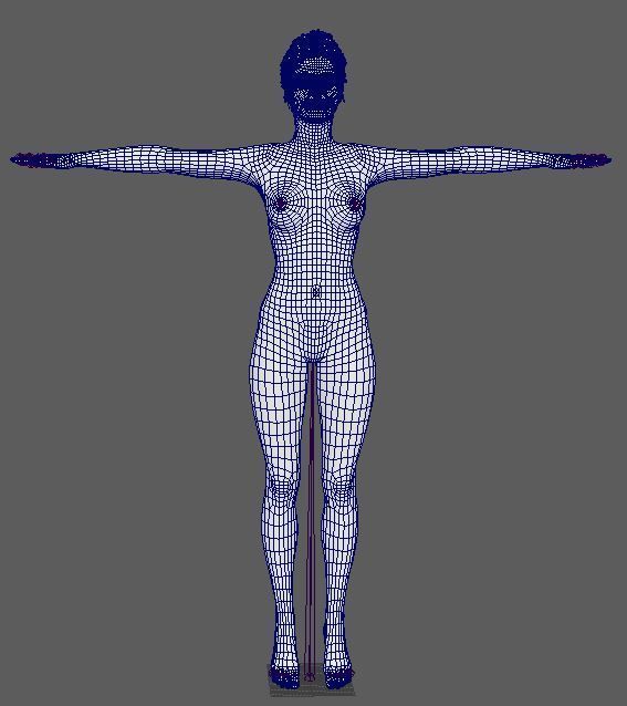 Amy Adams Character Low-poly 3D model_26