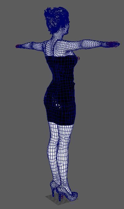 Amy Adams Character Low-poly 3D model_19