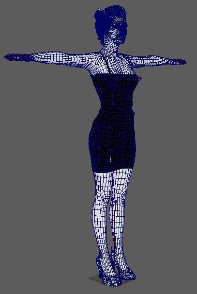 Amy Adams Character Low-poly 3D model_20